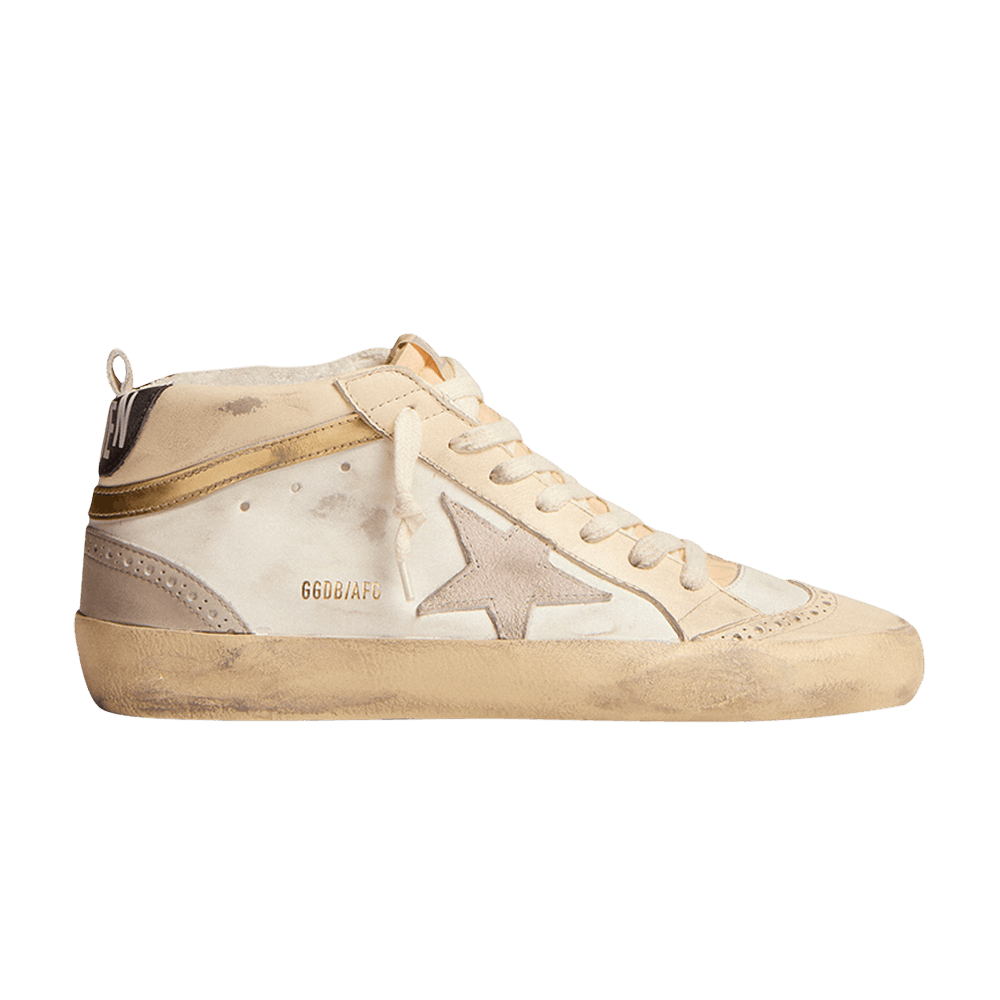 Golden Goose Wmns Mid Star 'Light Grey Gold'