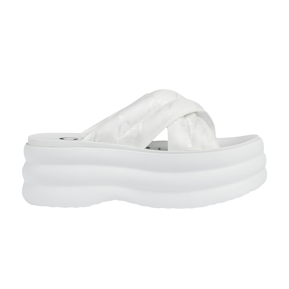 Gucci Wmns GG Platform Slide 'White'