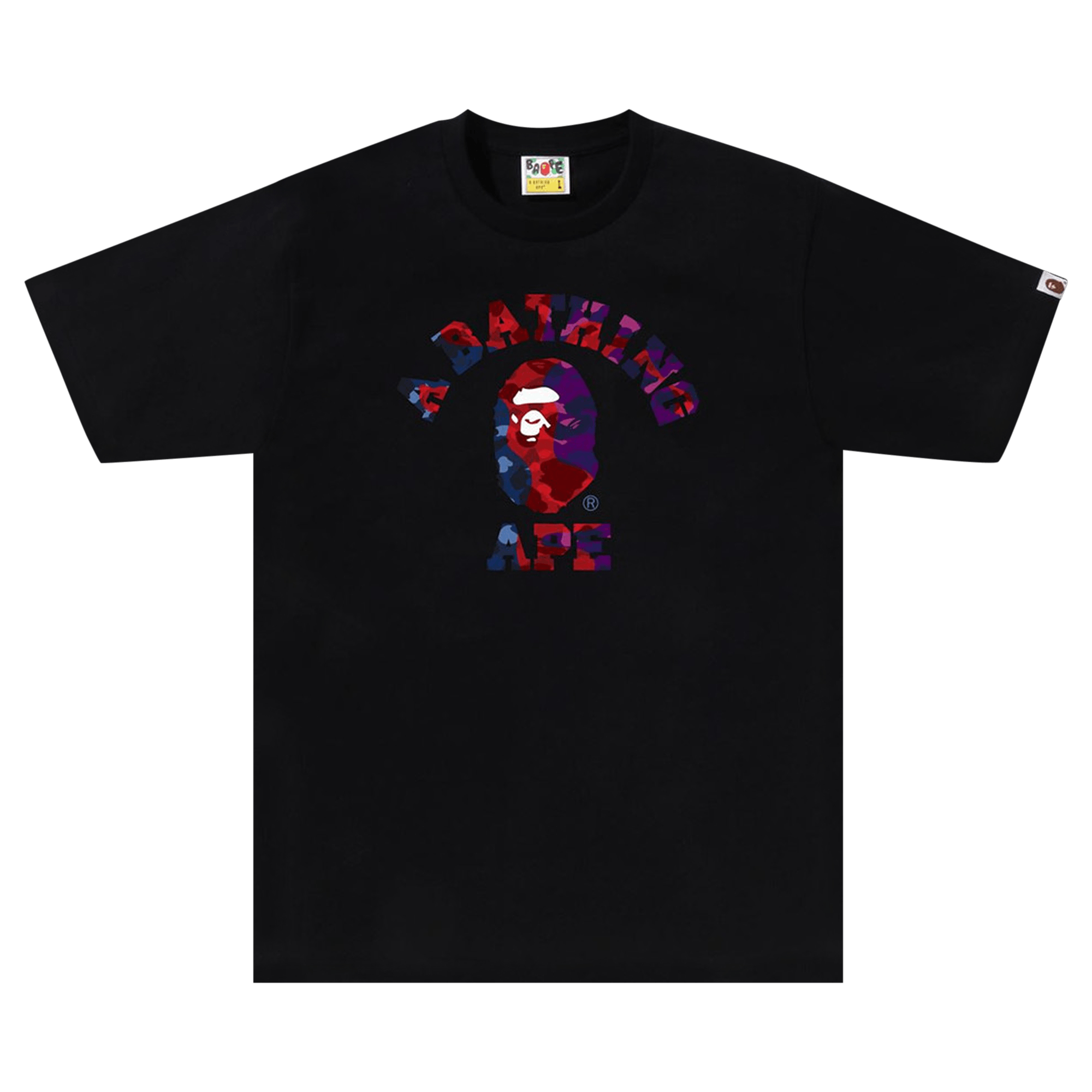 BAPE Color Camo Crazy College Tee 'Black'