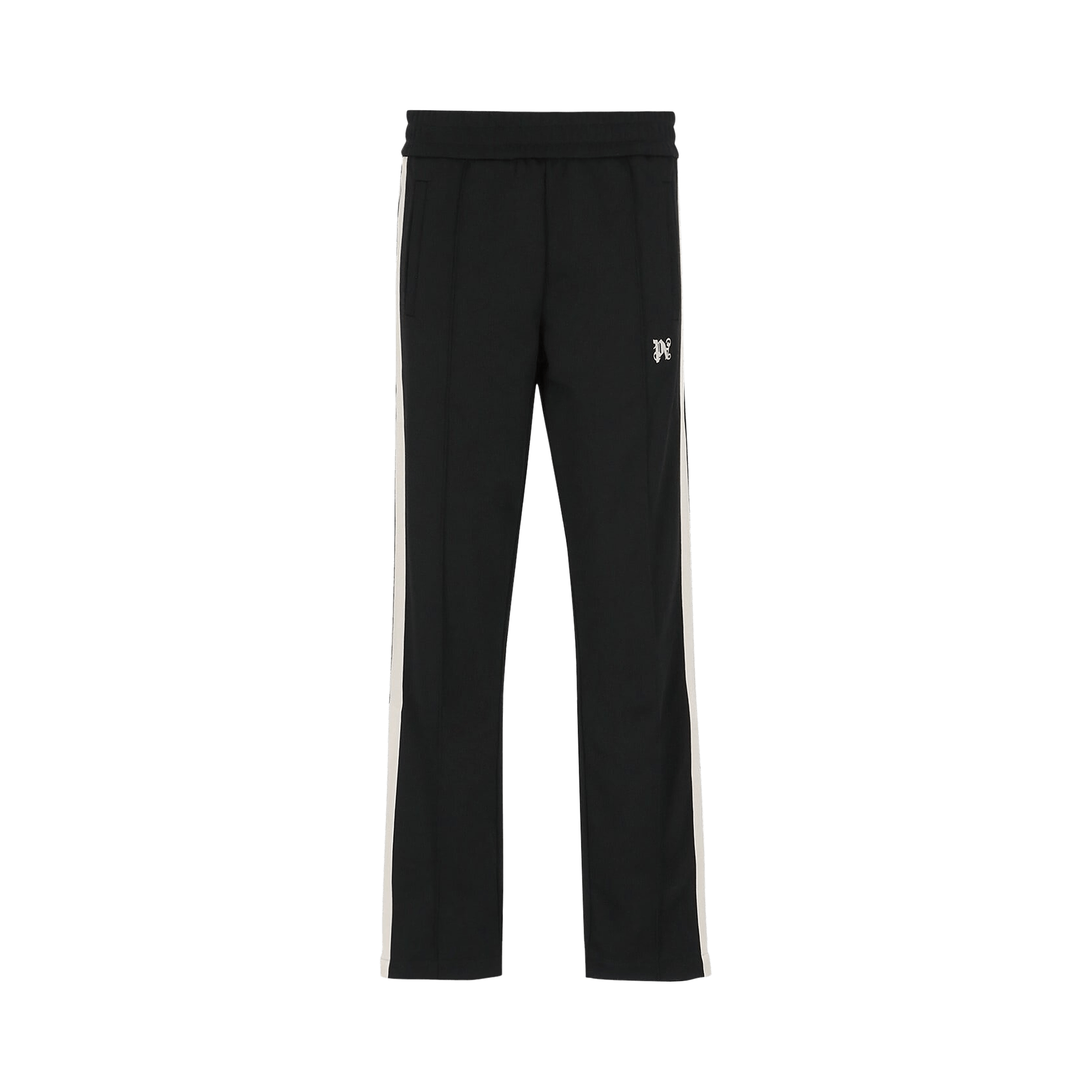 Palm Angels Monogram Piquet Track Pants 'Black/Off White'