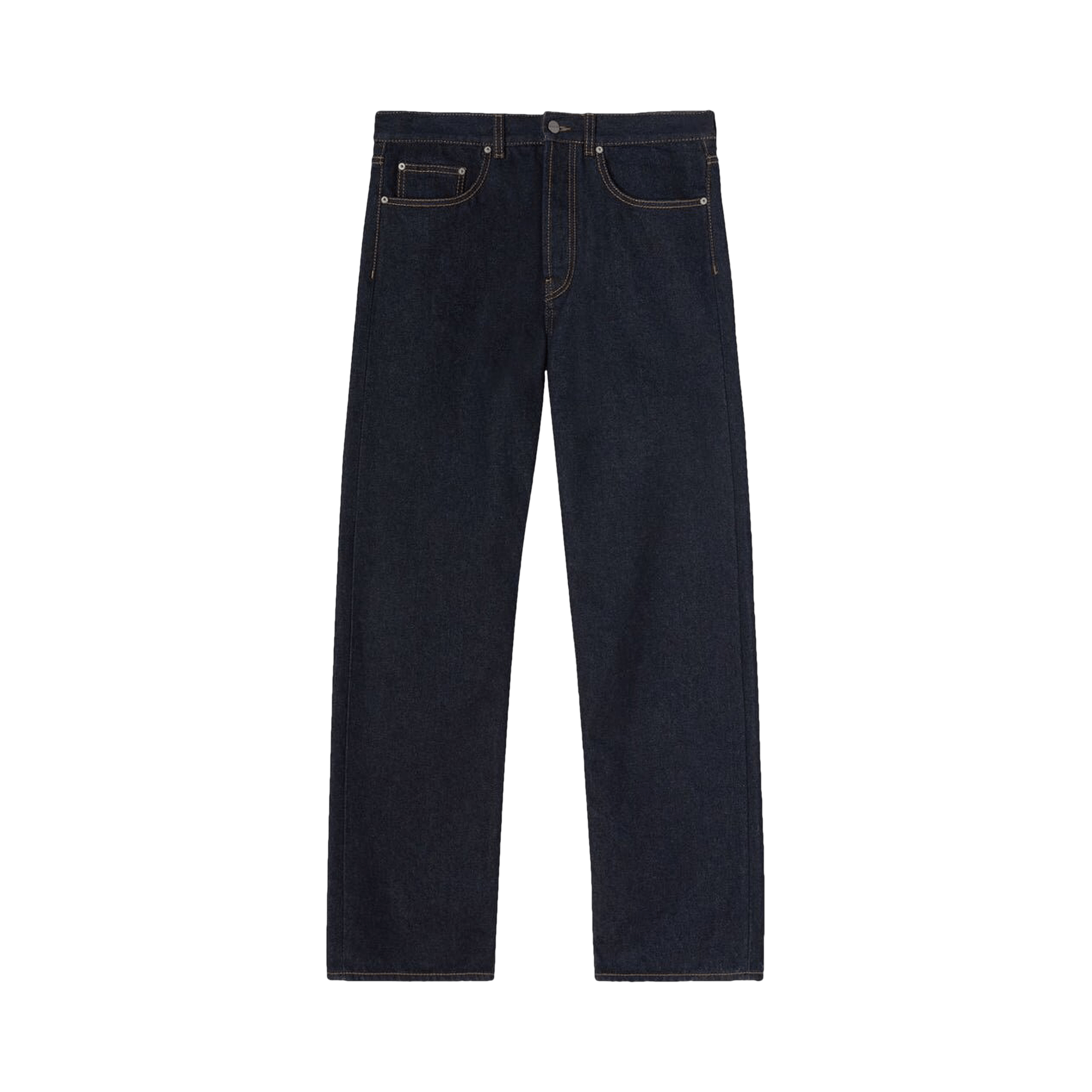 Palm Angels Logo Embroidered Denim Jeans 'Navy Blue/White'