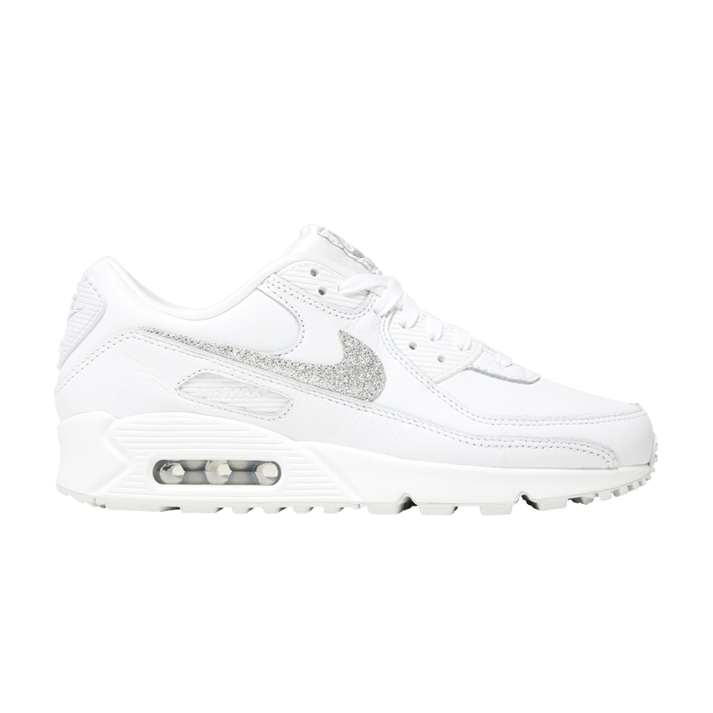 Nike Wmns Air Max 90 SE 'Silver Glitter Swoosh'