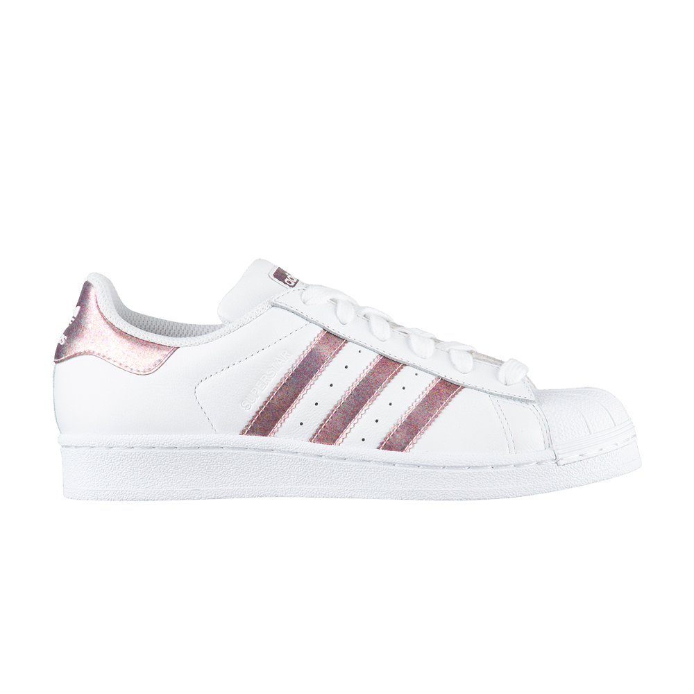 Adidas Superstar J 'White Clear Orange Lenticular'