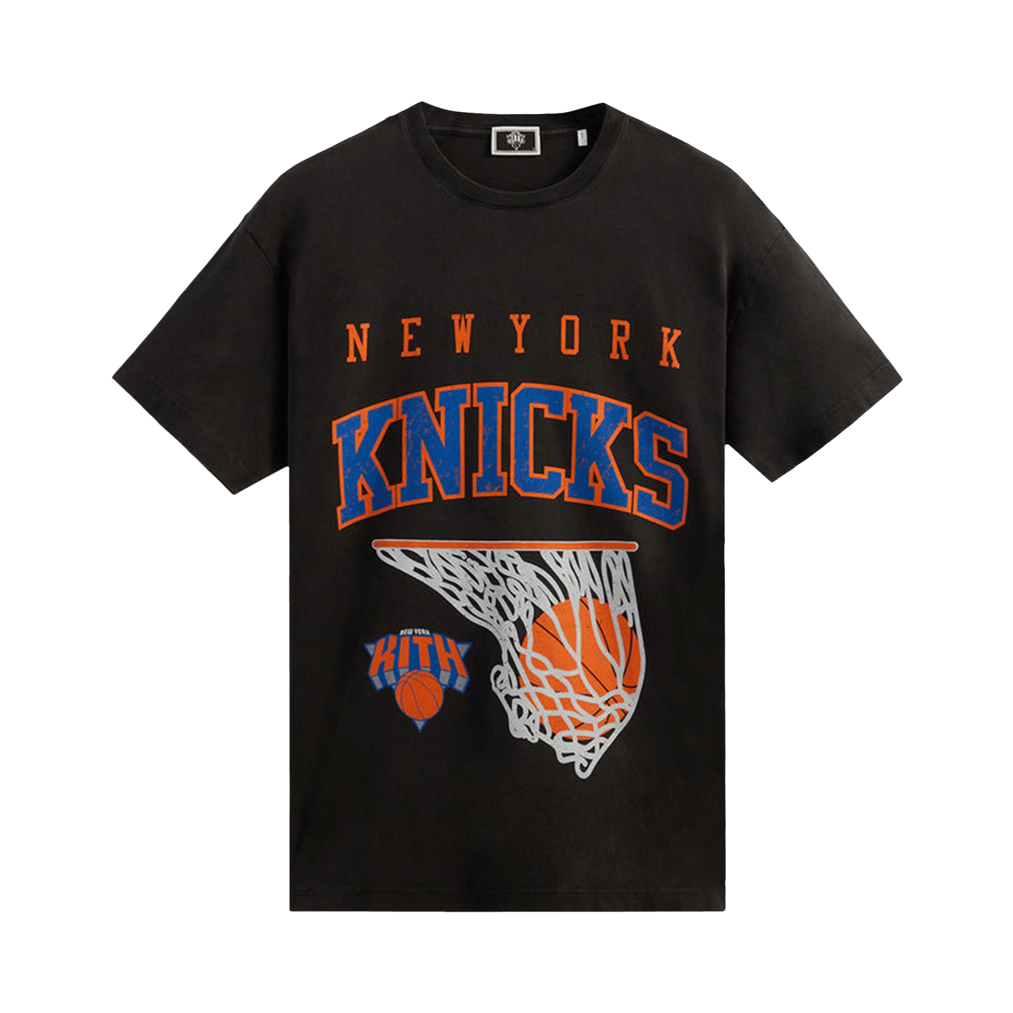 Kith For New York Knicks Basketball Vintage Tee 'Black'