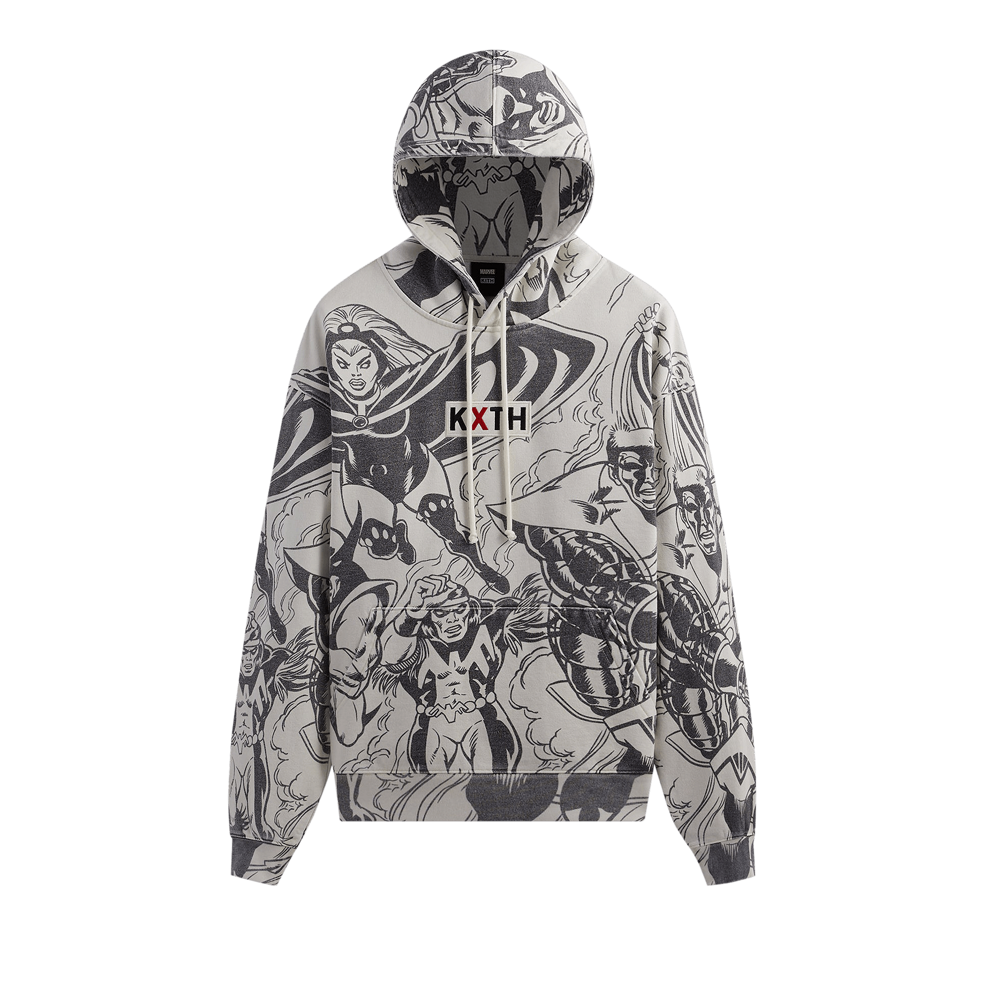 Kith For X-Men Assemble Vintage Hoodie 'Waffle'