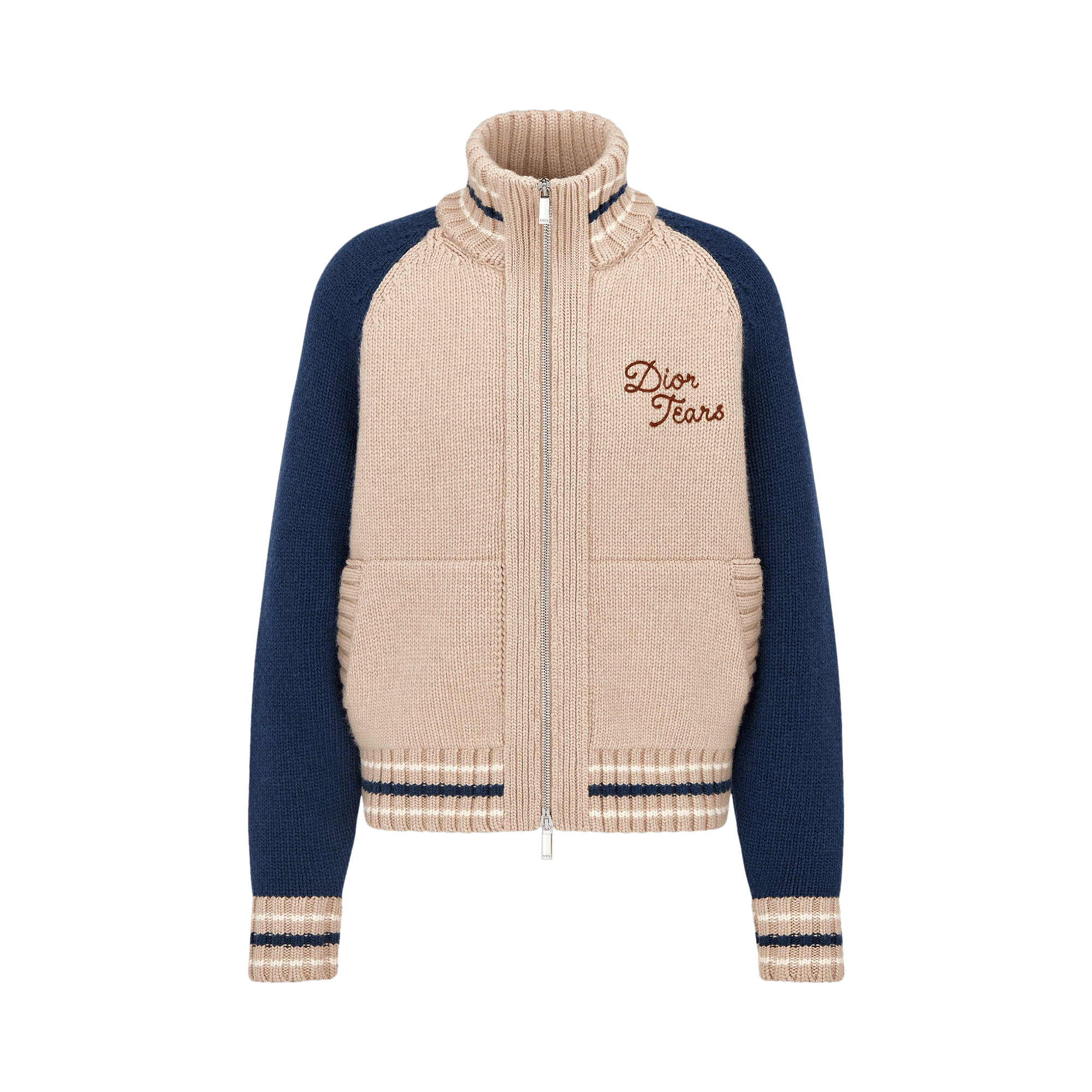 Dior x Denim Tears Zipped Blouson 'Beige/Navy Blue'