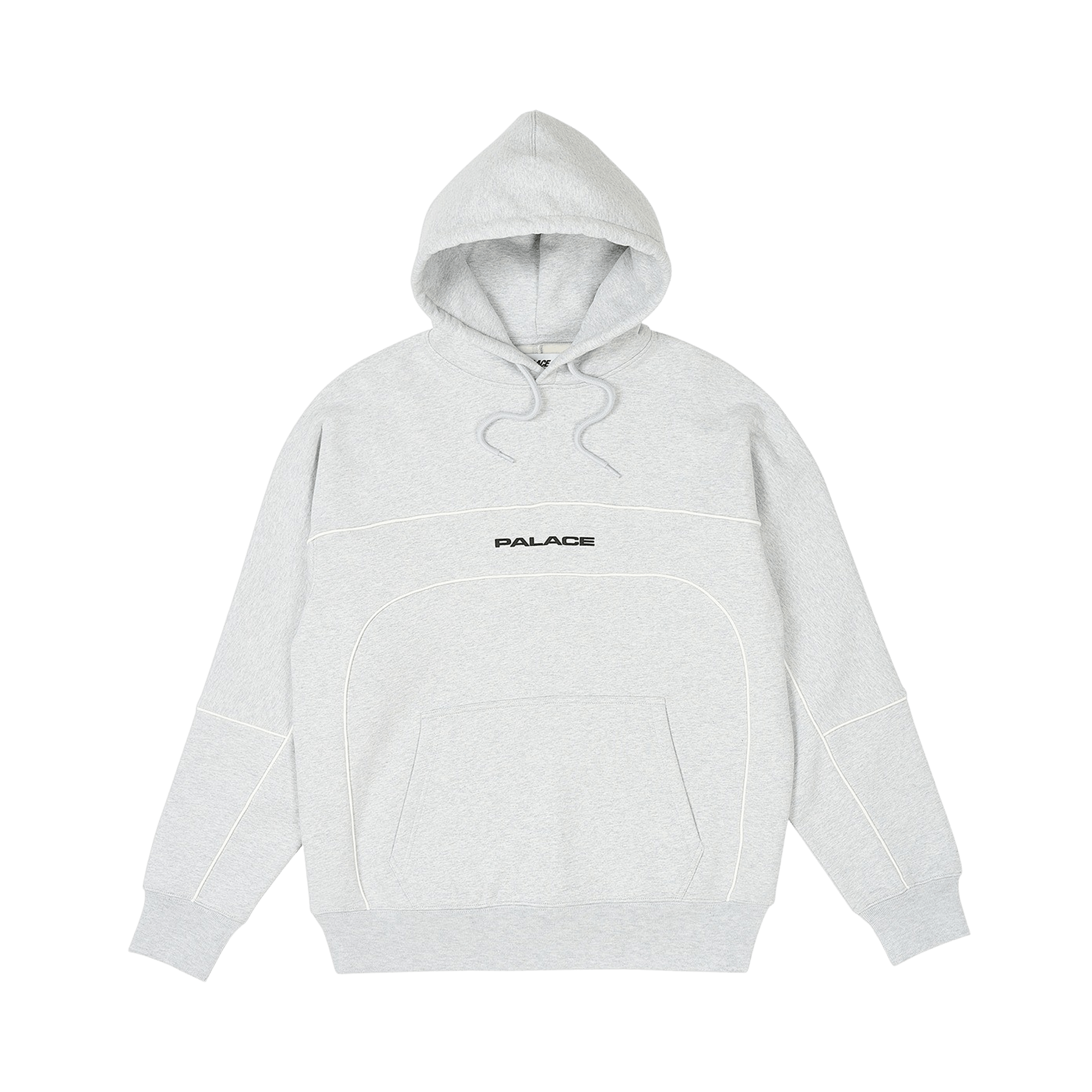 Palace Track Hood 'Grey Marl'