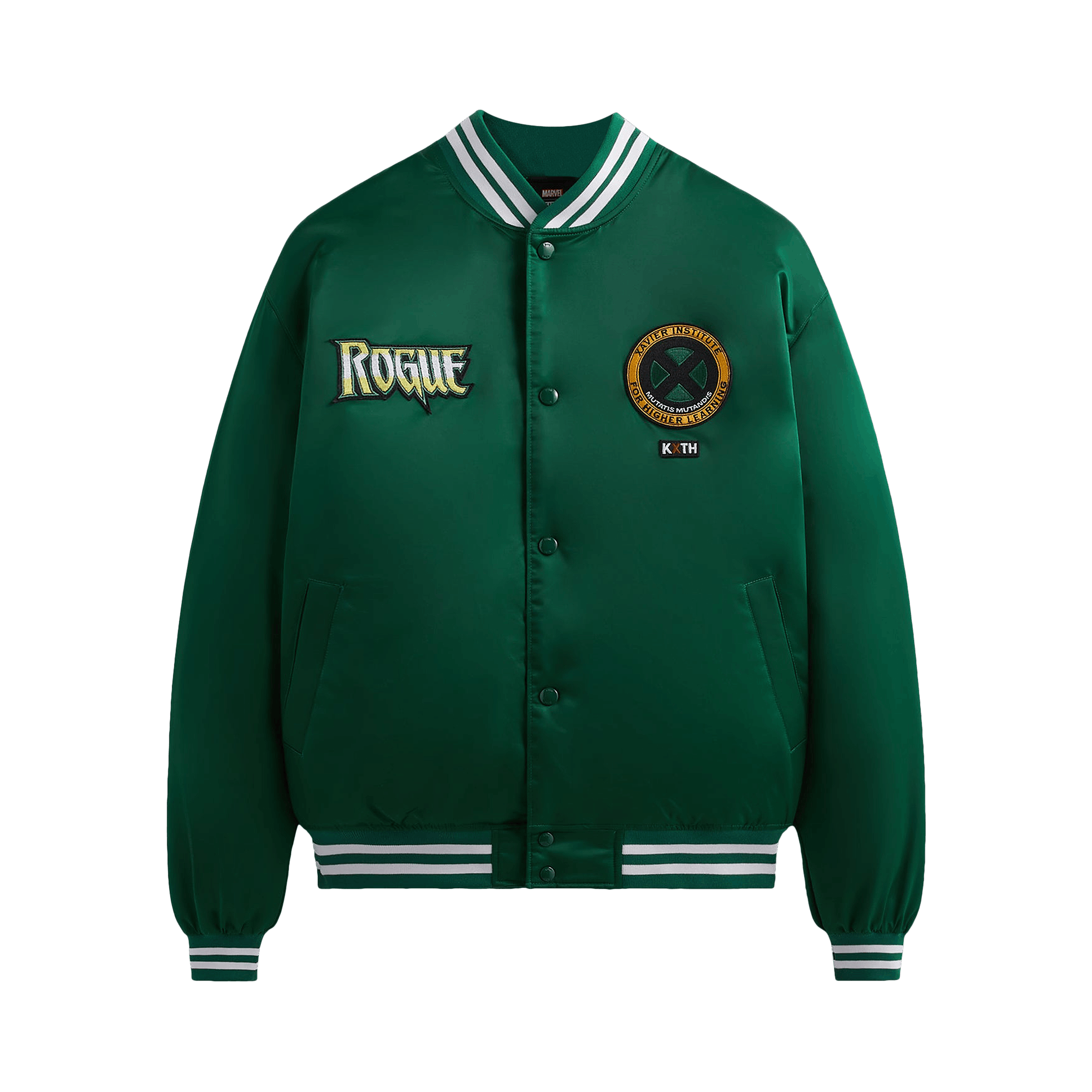 Kith For X-Men Gambit Satin Bomber Jacket 'Conifer'