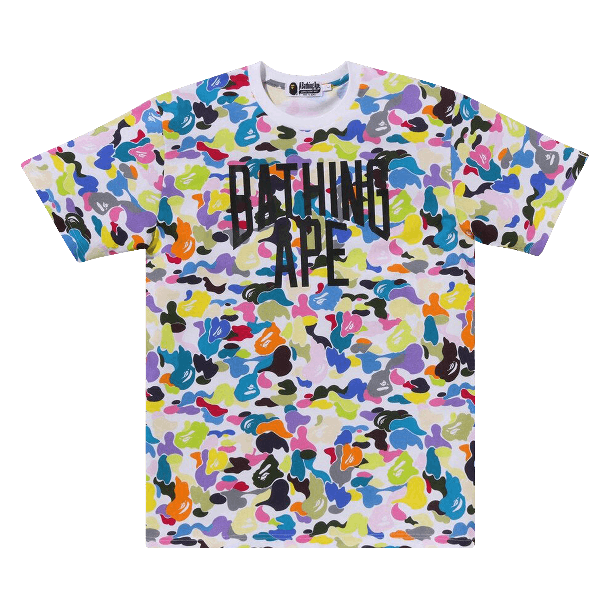 BAPE Multi Camo NYC Logo Tee 'White'