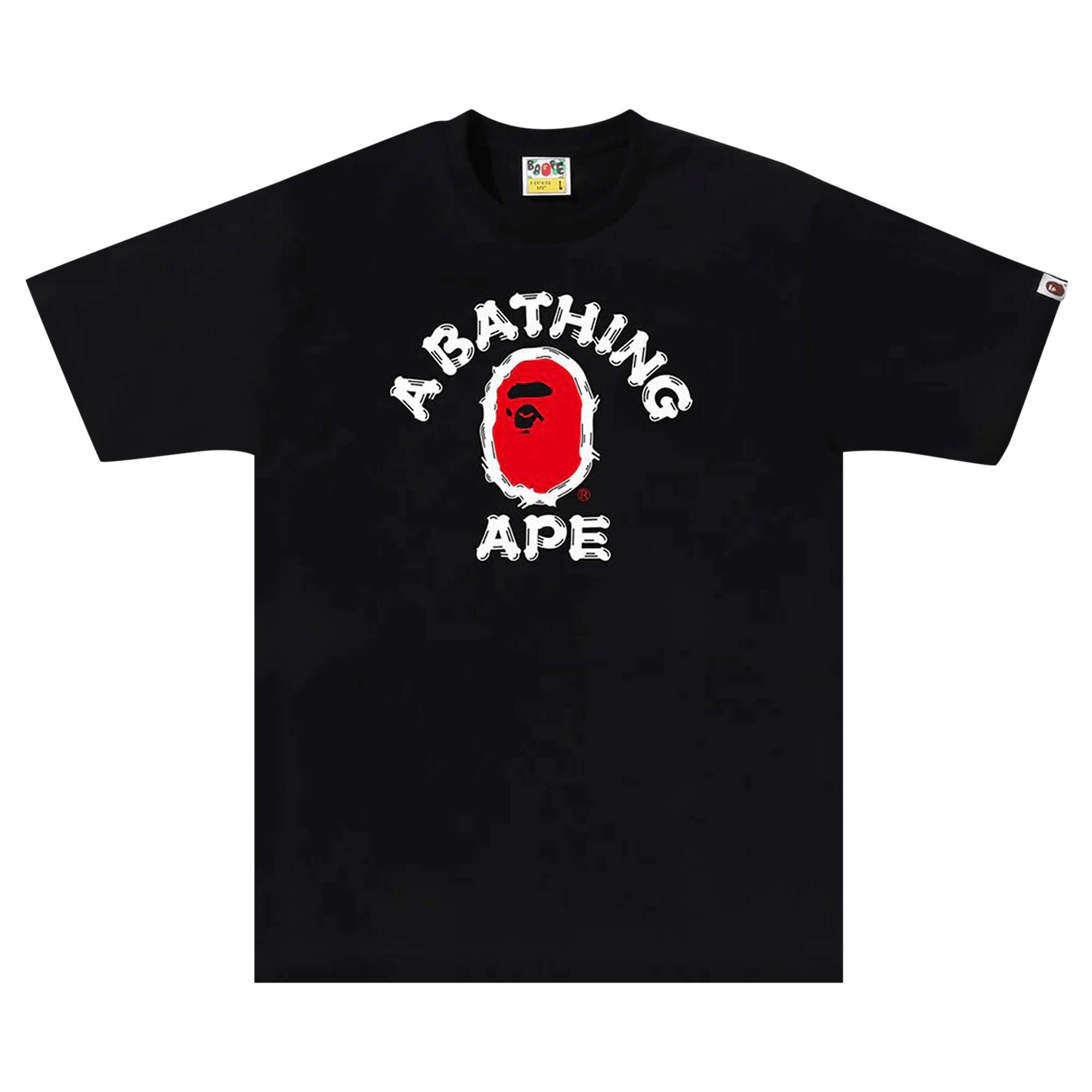 BAPE Brush College Tee 'Black'
