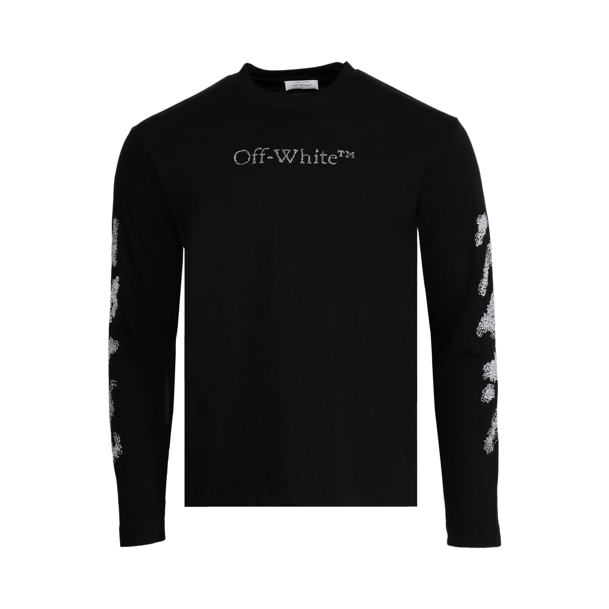 Off-White Diags Bit Book Skate Long-Sleeve Tee 'Black/White'