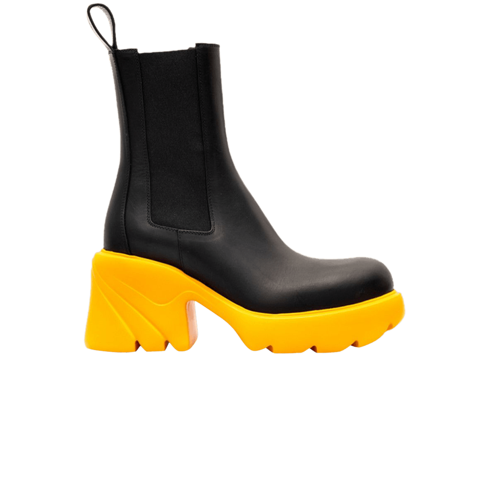 Bottega Veneta Wmns Flash Chelsea Boot 'Black Tangerine'