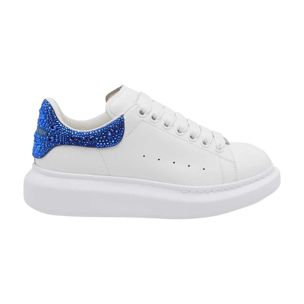 Alexander McQueen Oversized Sneaker 'Crystal Embellished - White Electric Blue Crystal'