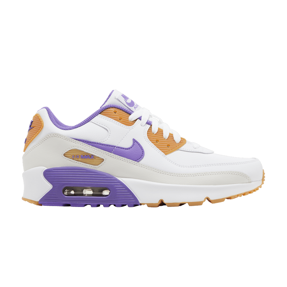 Nike Air Max 90 Leather GS 'White Action Grape'
