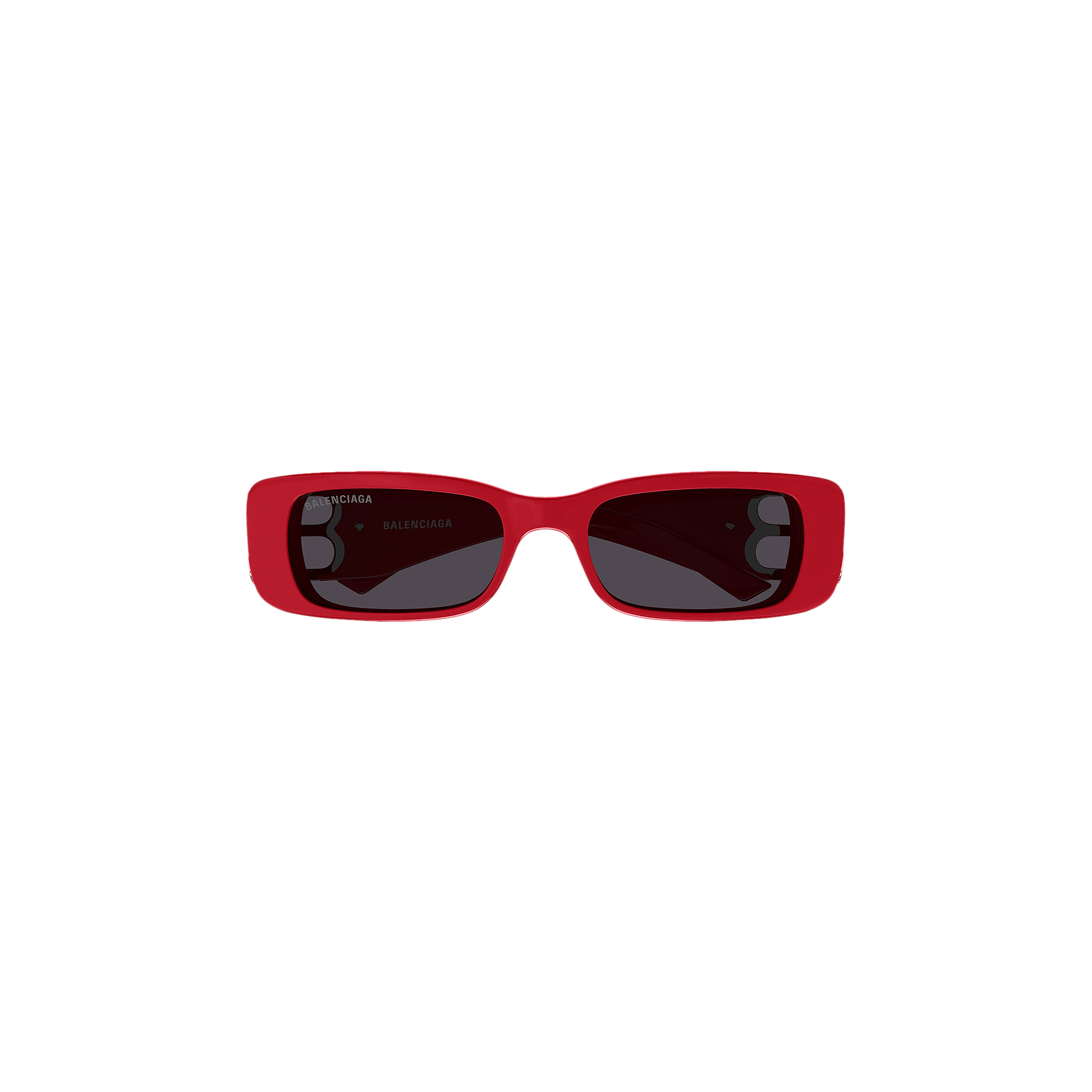 Balenciaga Rectangular Frame Sunglasses 'Red'