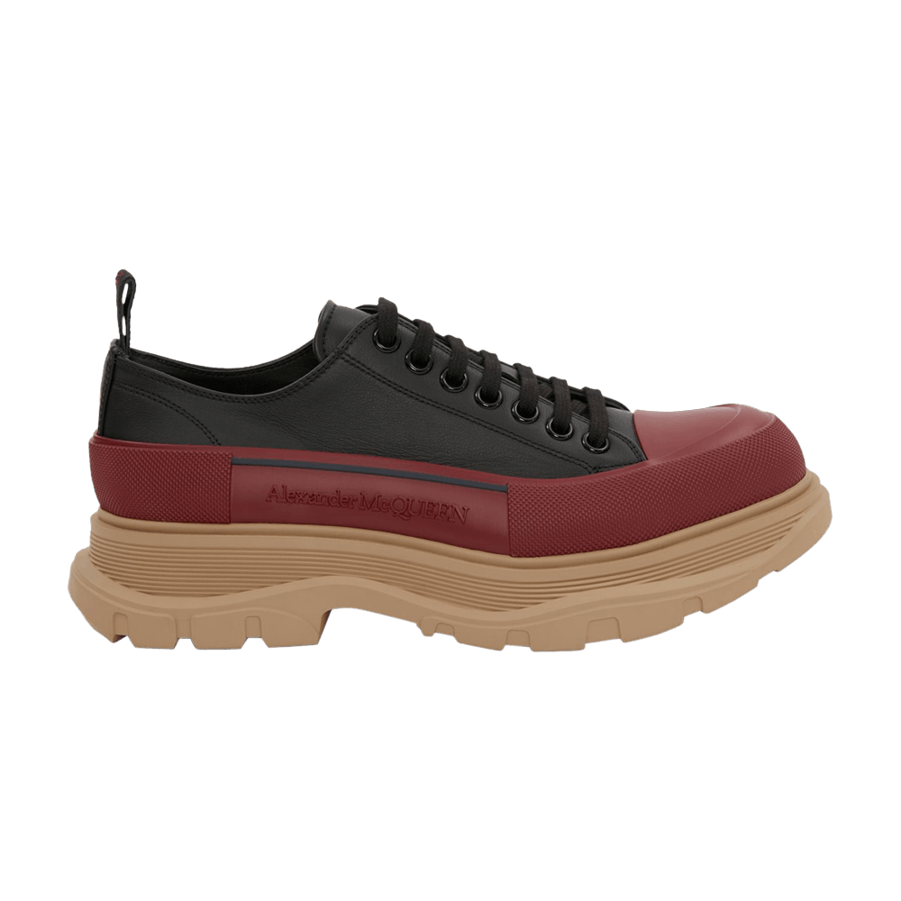 Alexander McQueen Tread Slick Lace-Up 'Black Red Beige'