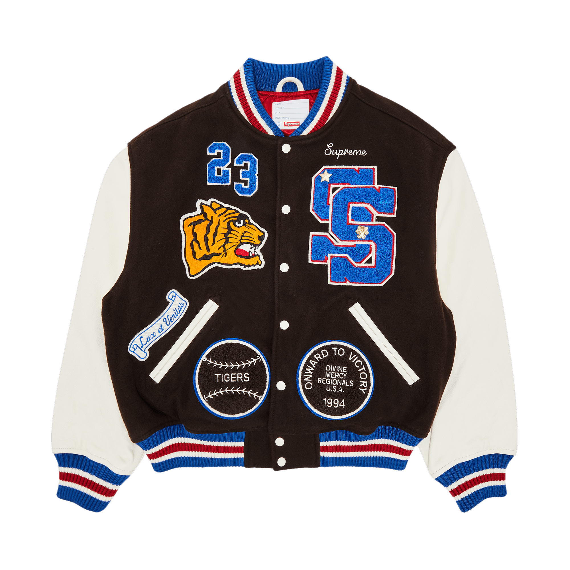 Supreme Tiger Varsity Jacket 'Brown'