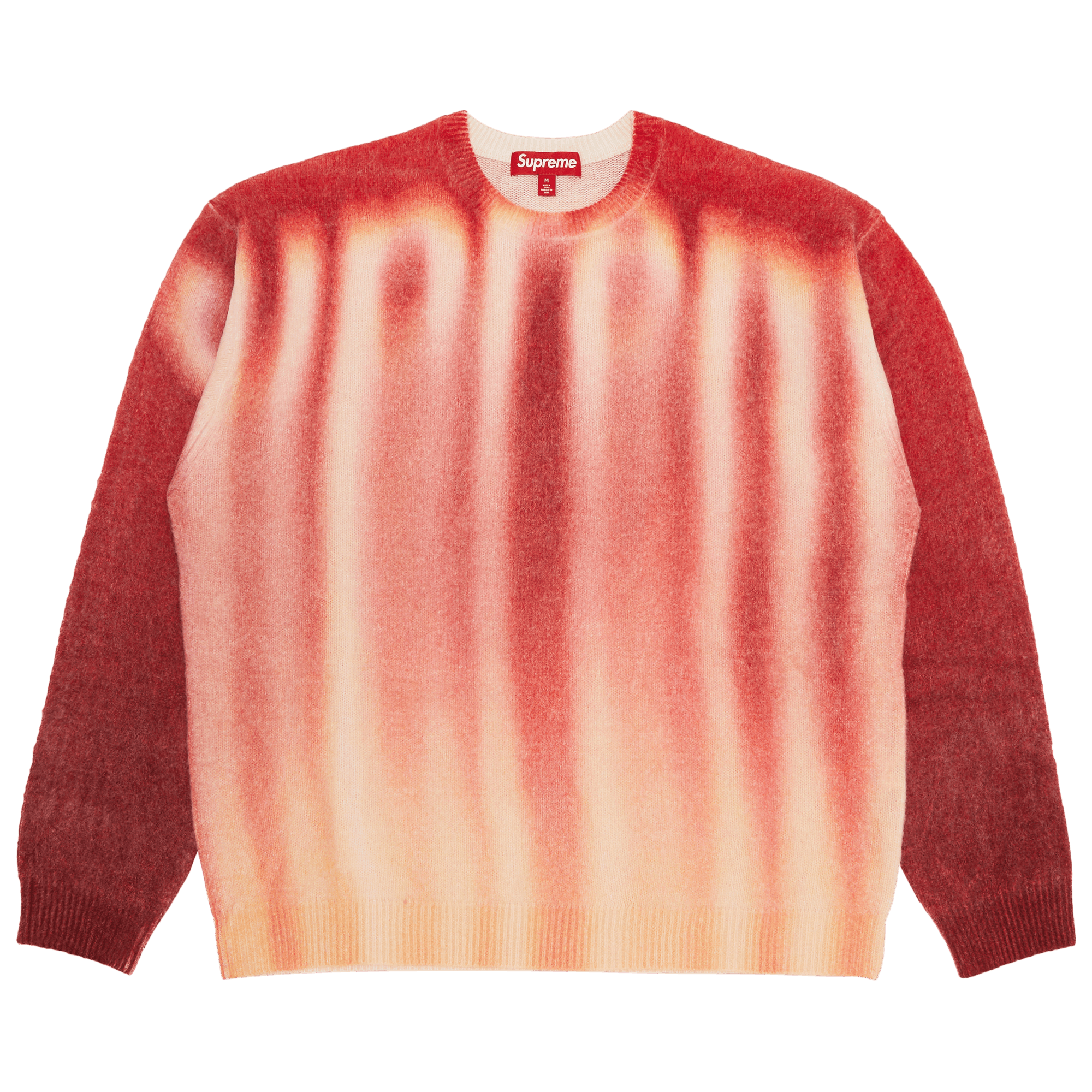 Supreme Blurred Logo Sweater 'Red'