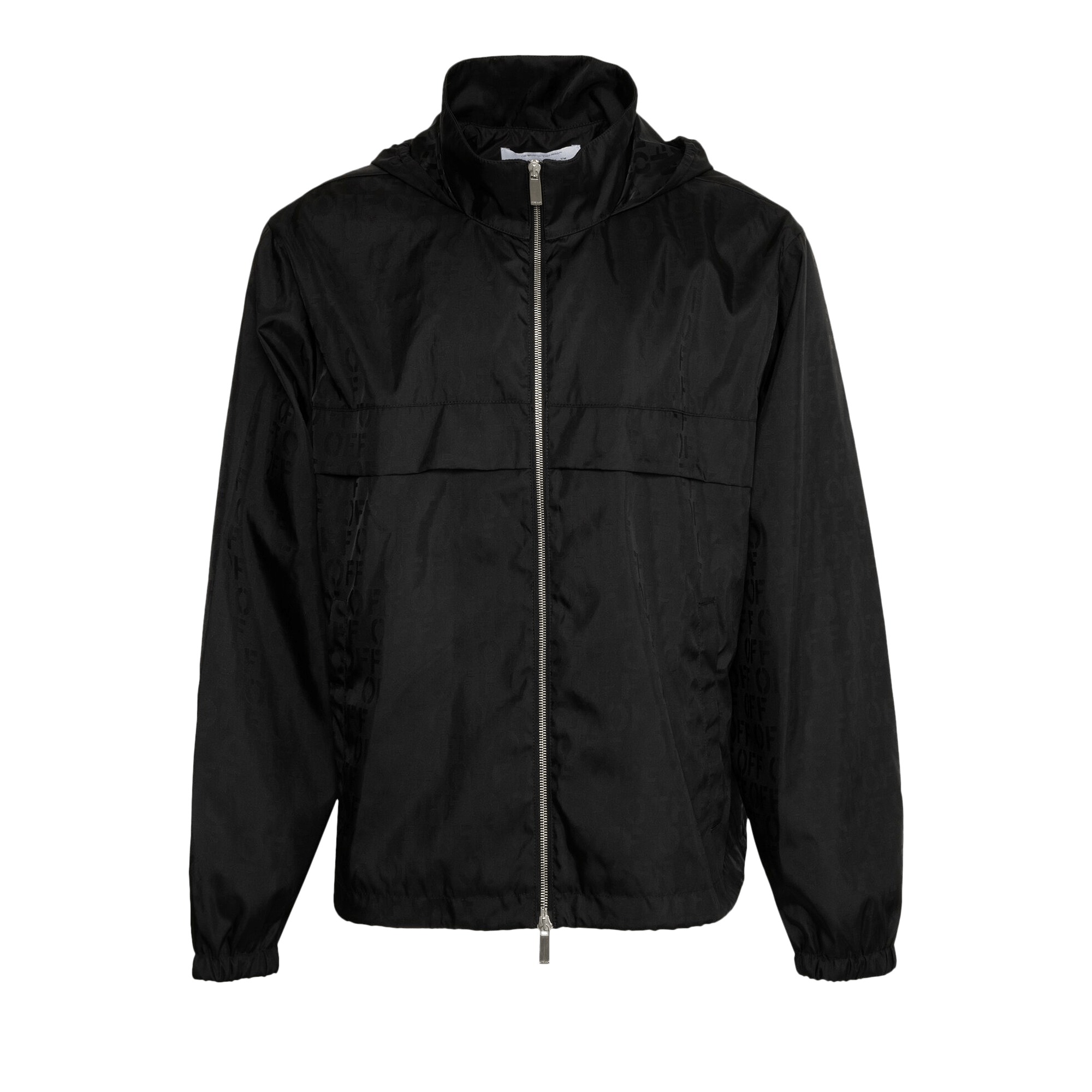 Off-White Jacquard Hood Windbreaker 'Black'
