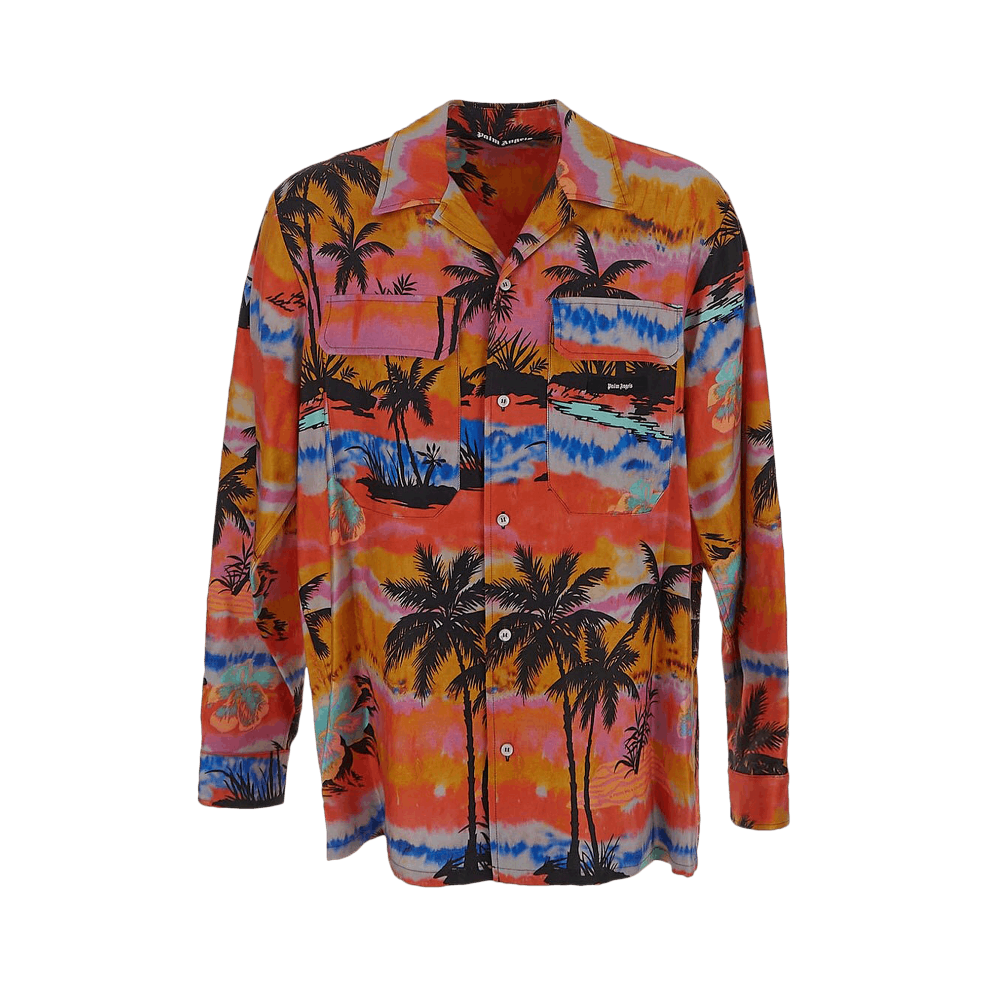 Palm Angels Pshychedelic Palms Shirt 'Fuchsia/Multicolor'