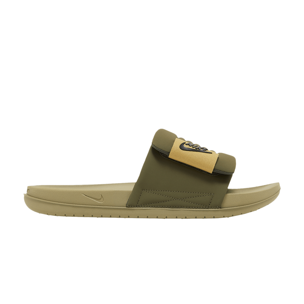 ★ Nike★ Offcourt Adjust Slide M Cool Grey Volt DQ9624006 Nike Offcourt Adjust Men's Slides - Grey/Grey-Volt - DQ9624-006