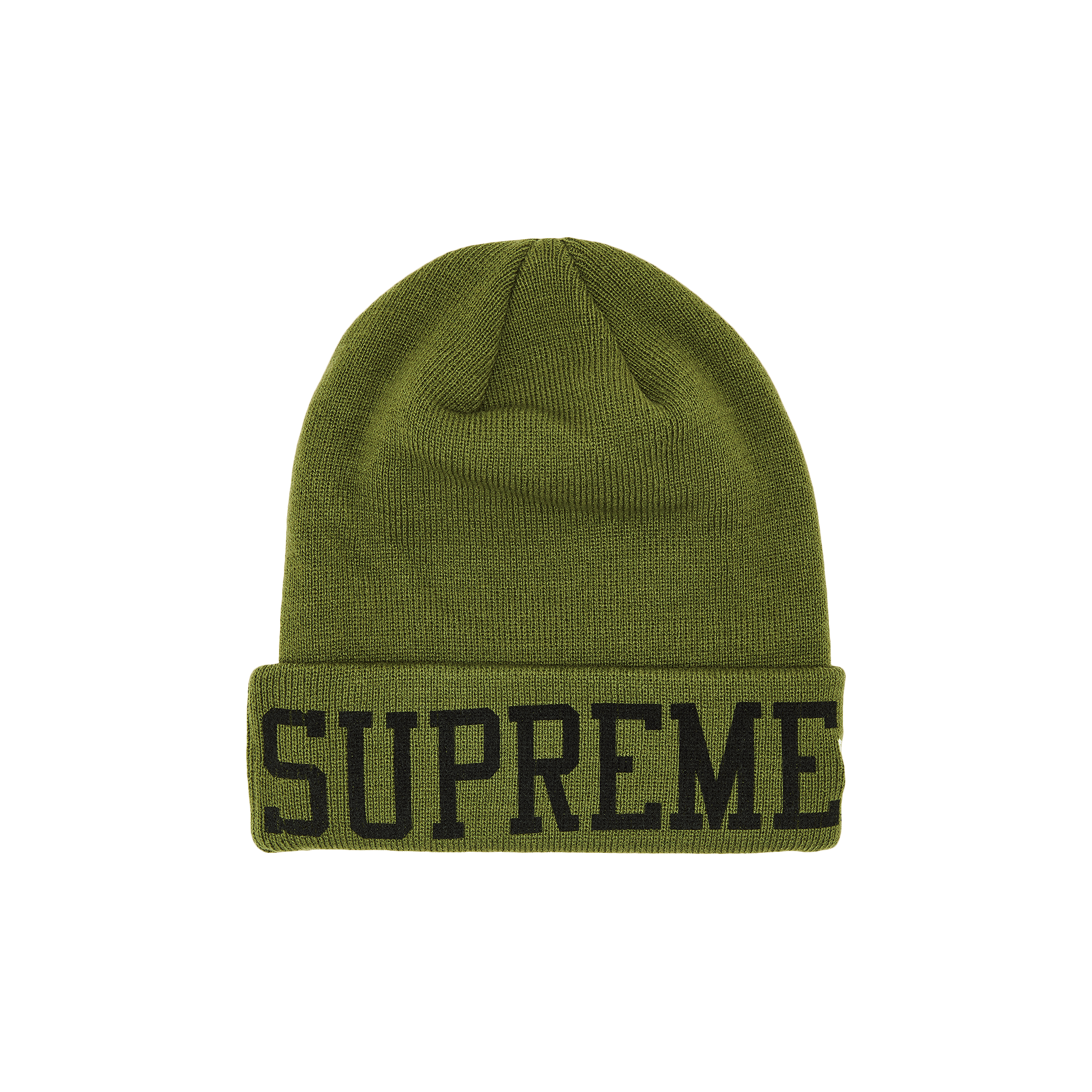 Supreme x New Era Varsity Beanie 'Olive'