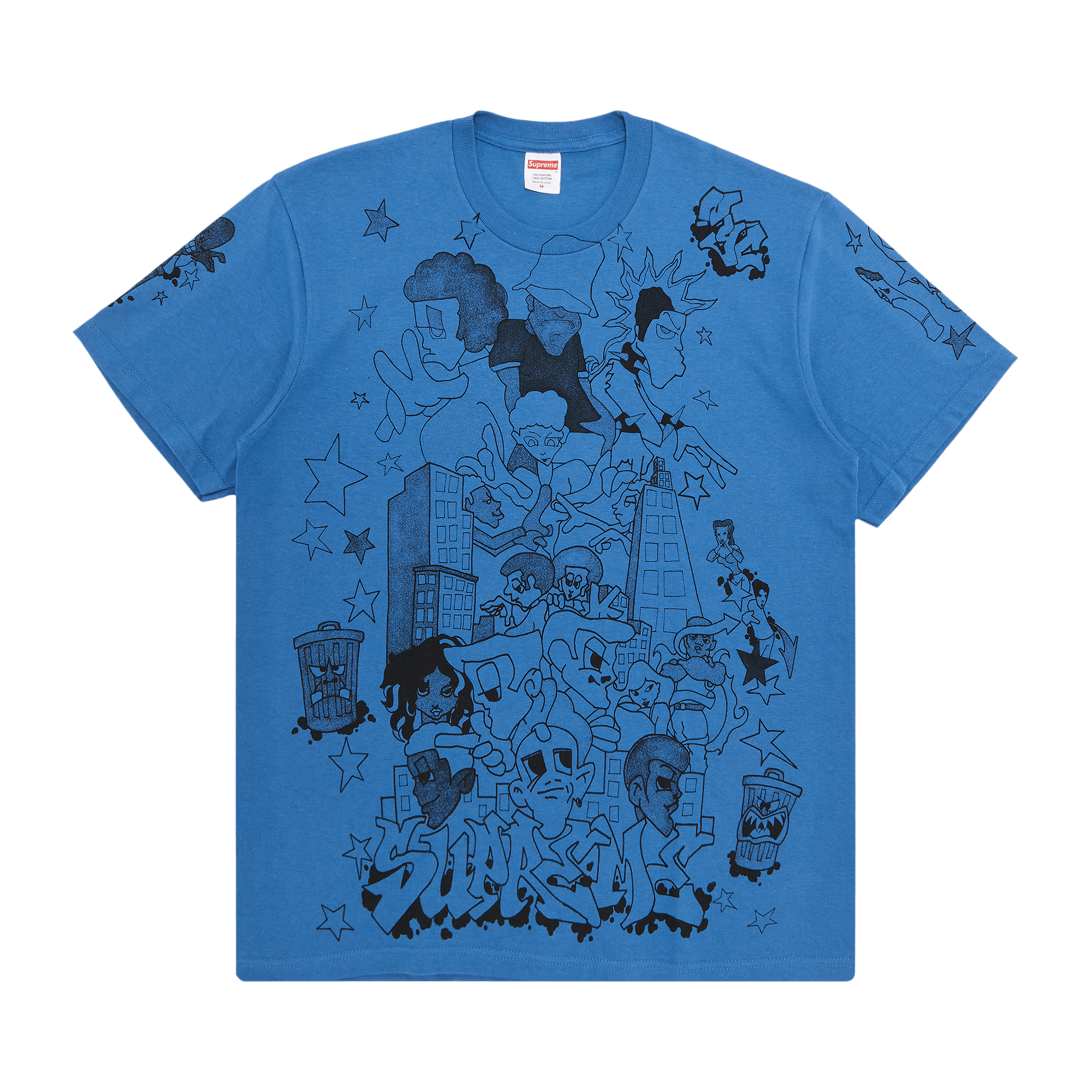 Supreme Downtown Tee 'Faded Blue'