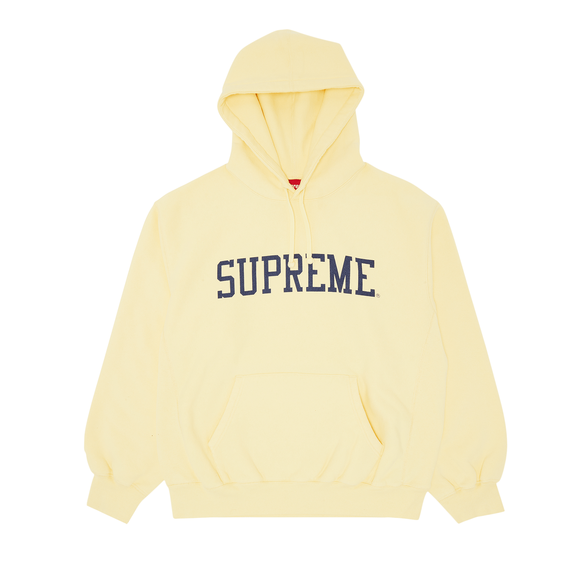 Supreme Varsity Hooded Sweatshirt 'Light Yellow'