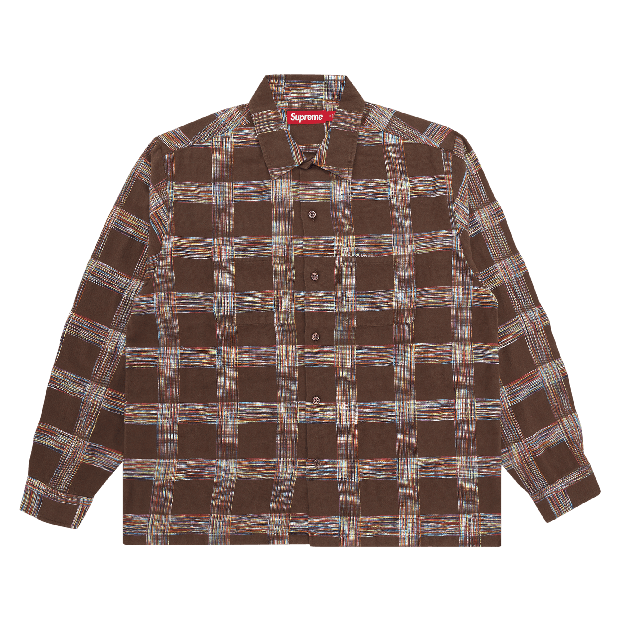 Supreme Woven Plaid Shirt 'Light Brown'