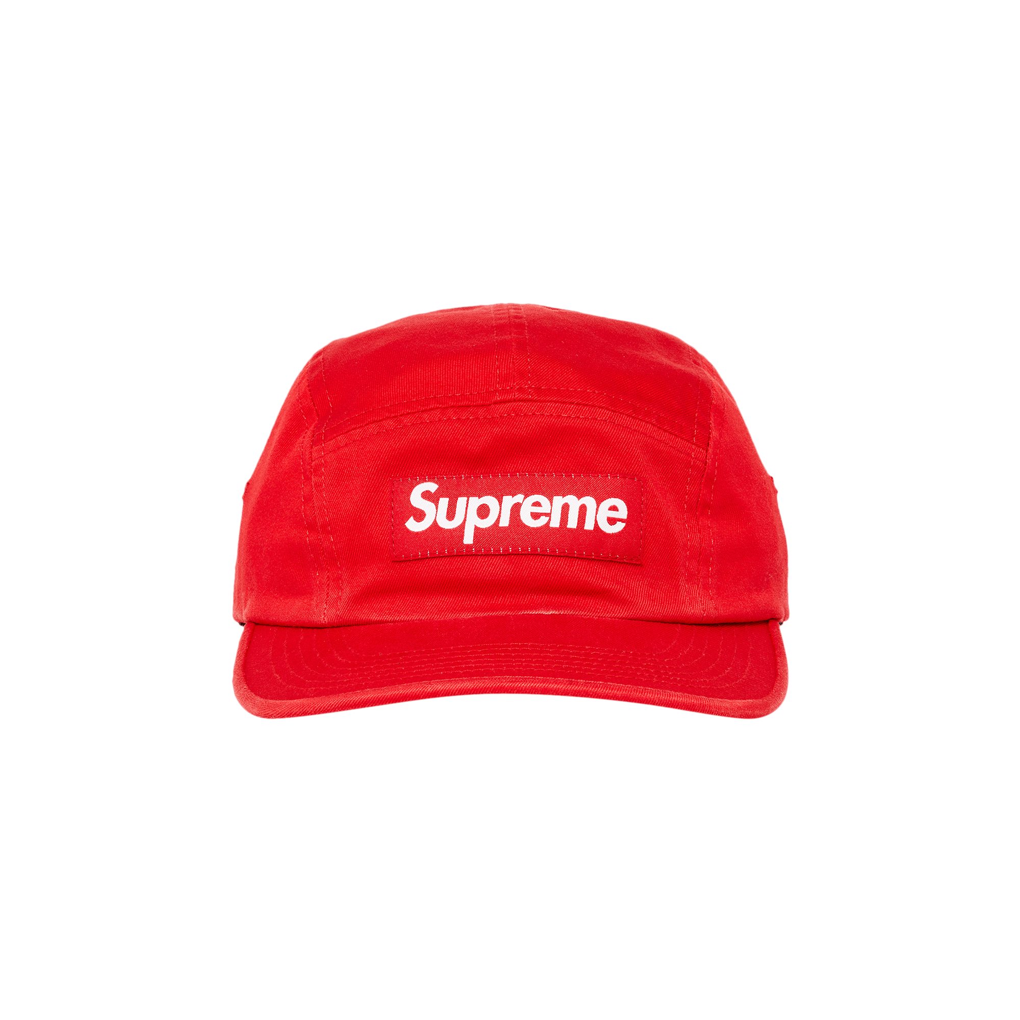 Supreme Washed Chino Twill Camp Cap 'Red'