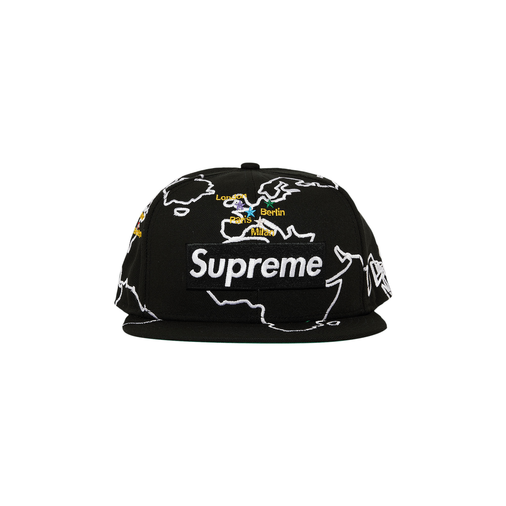 Supreme Worldwide Box Logo New Era 'Black'