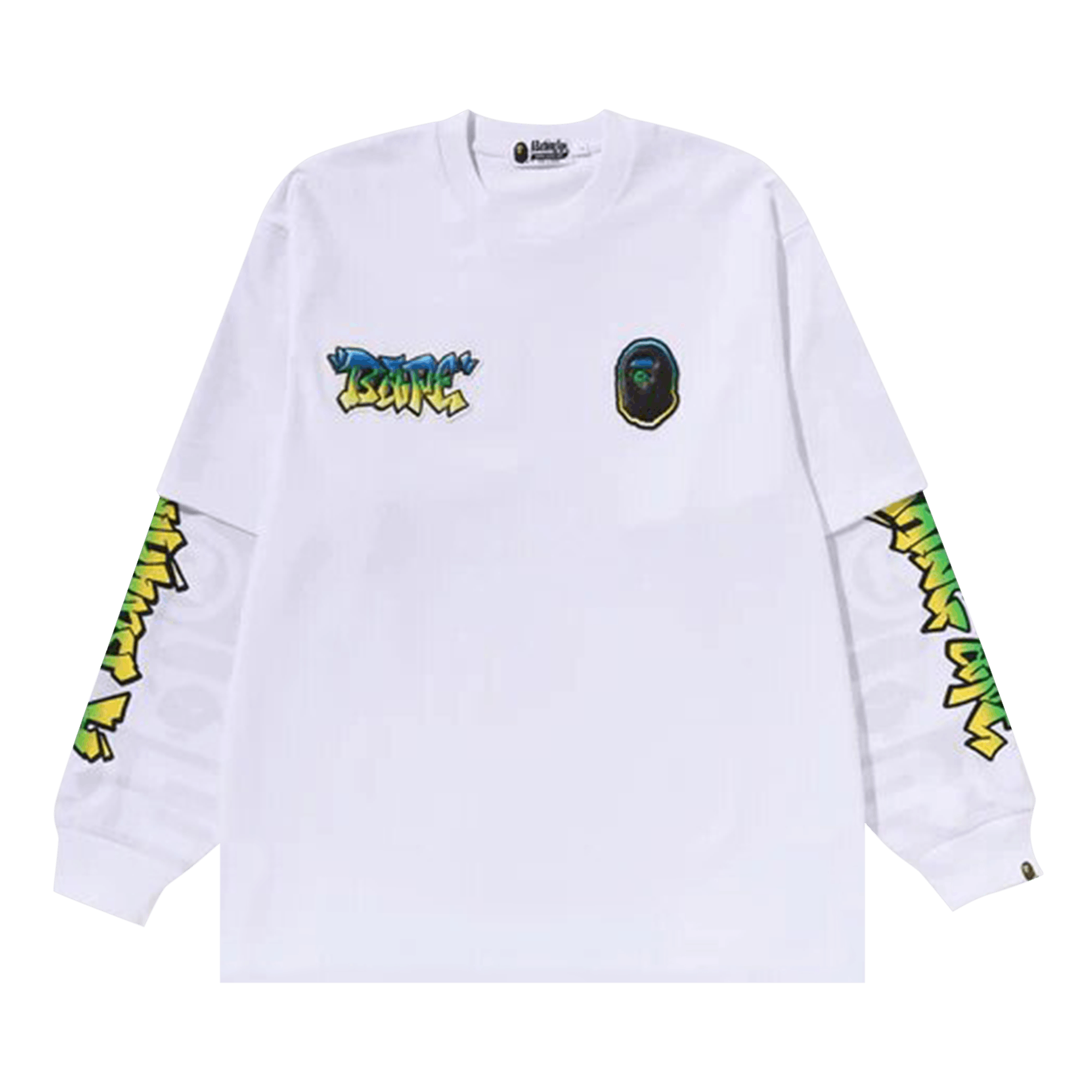 BAPE Sport Long-Sleeve T-Shirt 'White'
