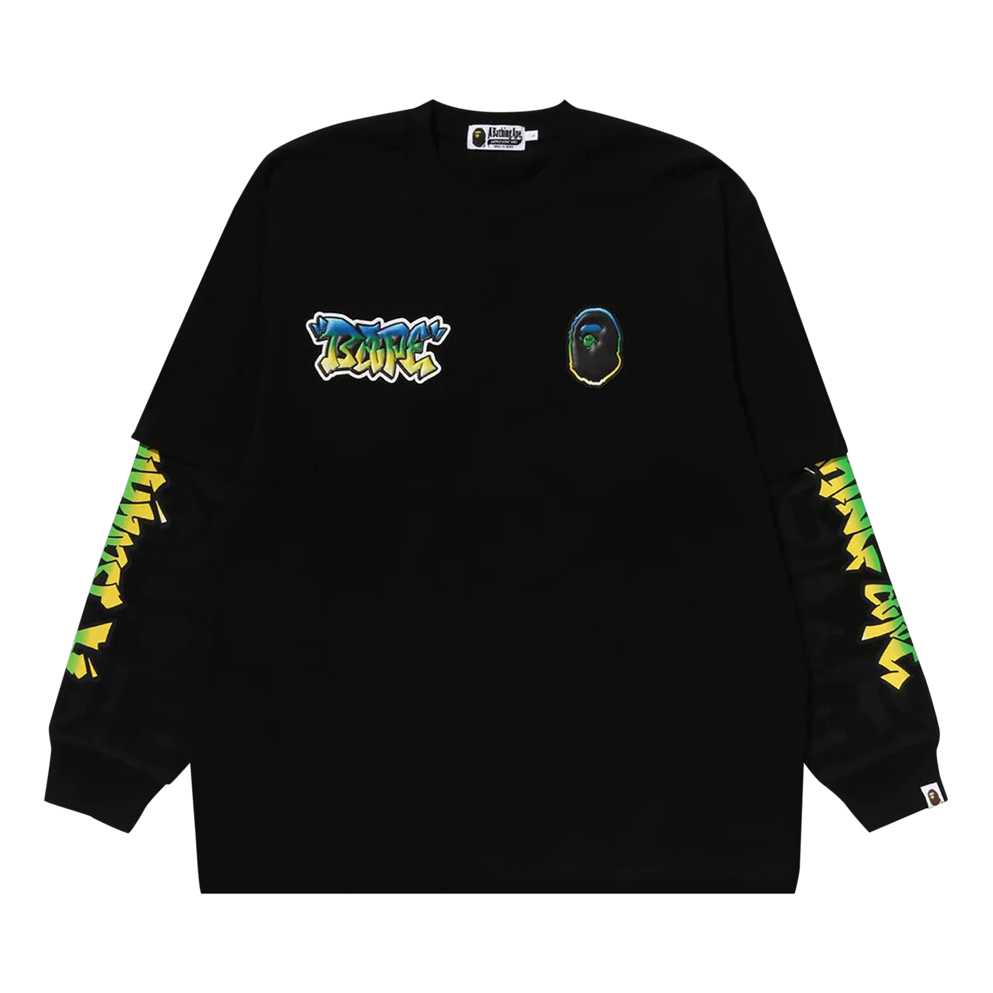 BAPE Sport Long-Sleeve T-Shirt 'Black'