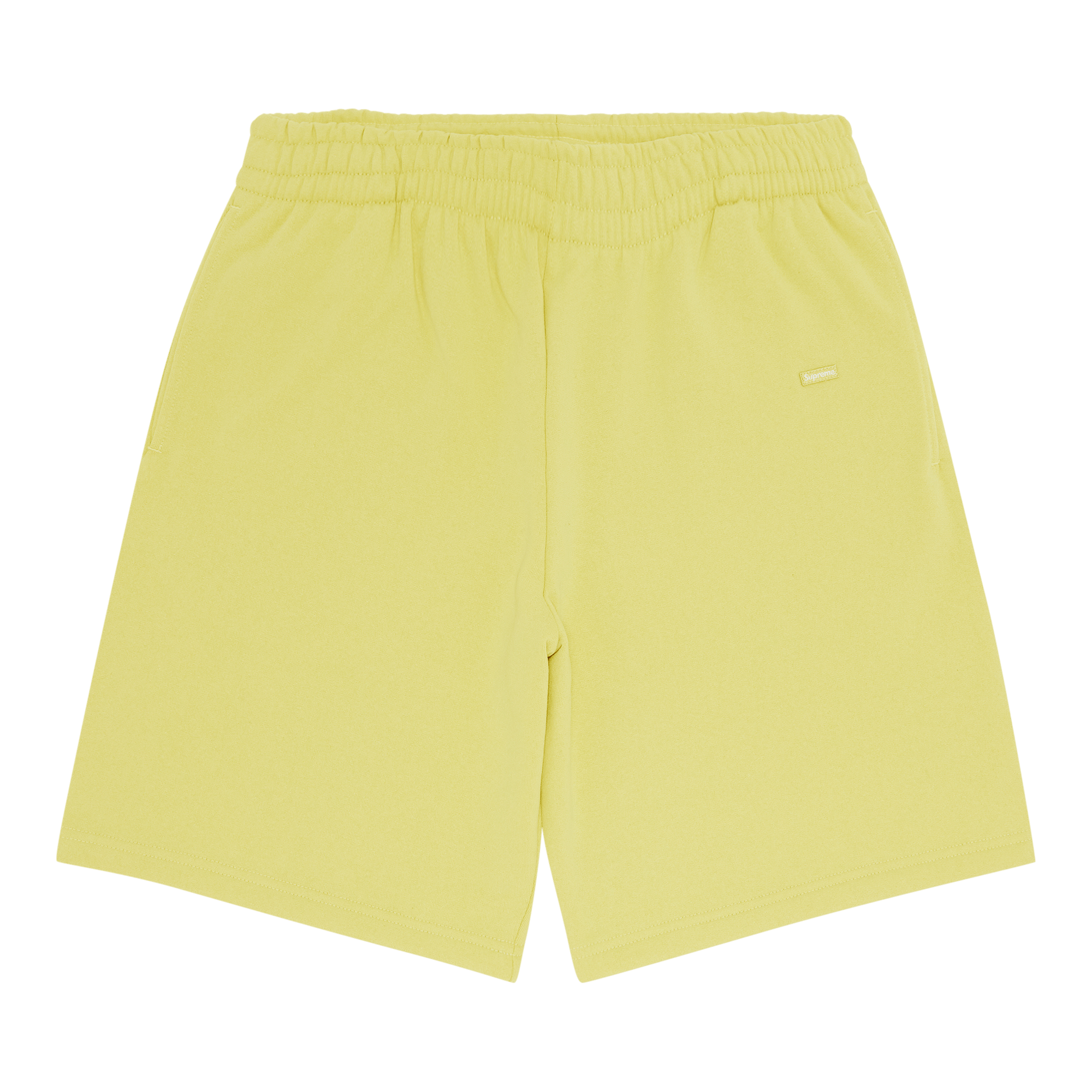Supreme Small Box Sweatshort 'Acid Yellow'