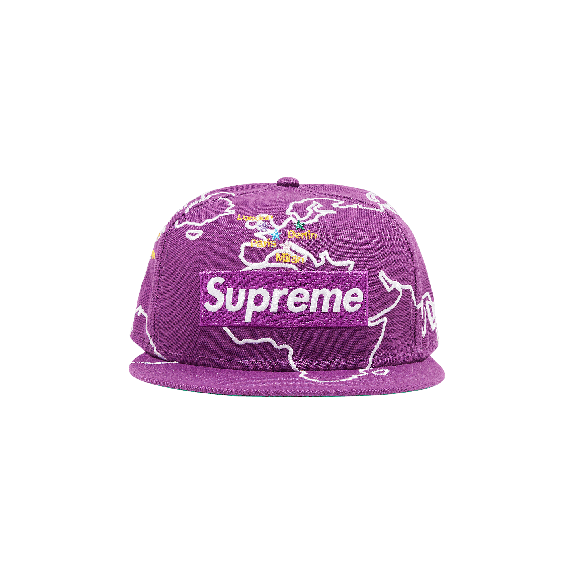 Supreme Worldwide Box Logo New Era 'Purple'