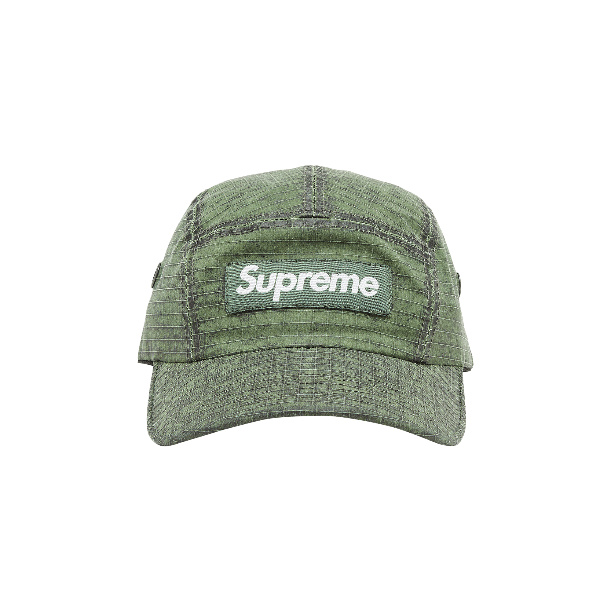 Supreme Distressed Ripstop Camp Cap 'Green'