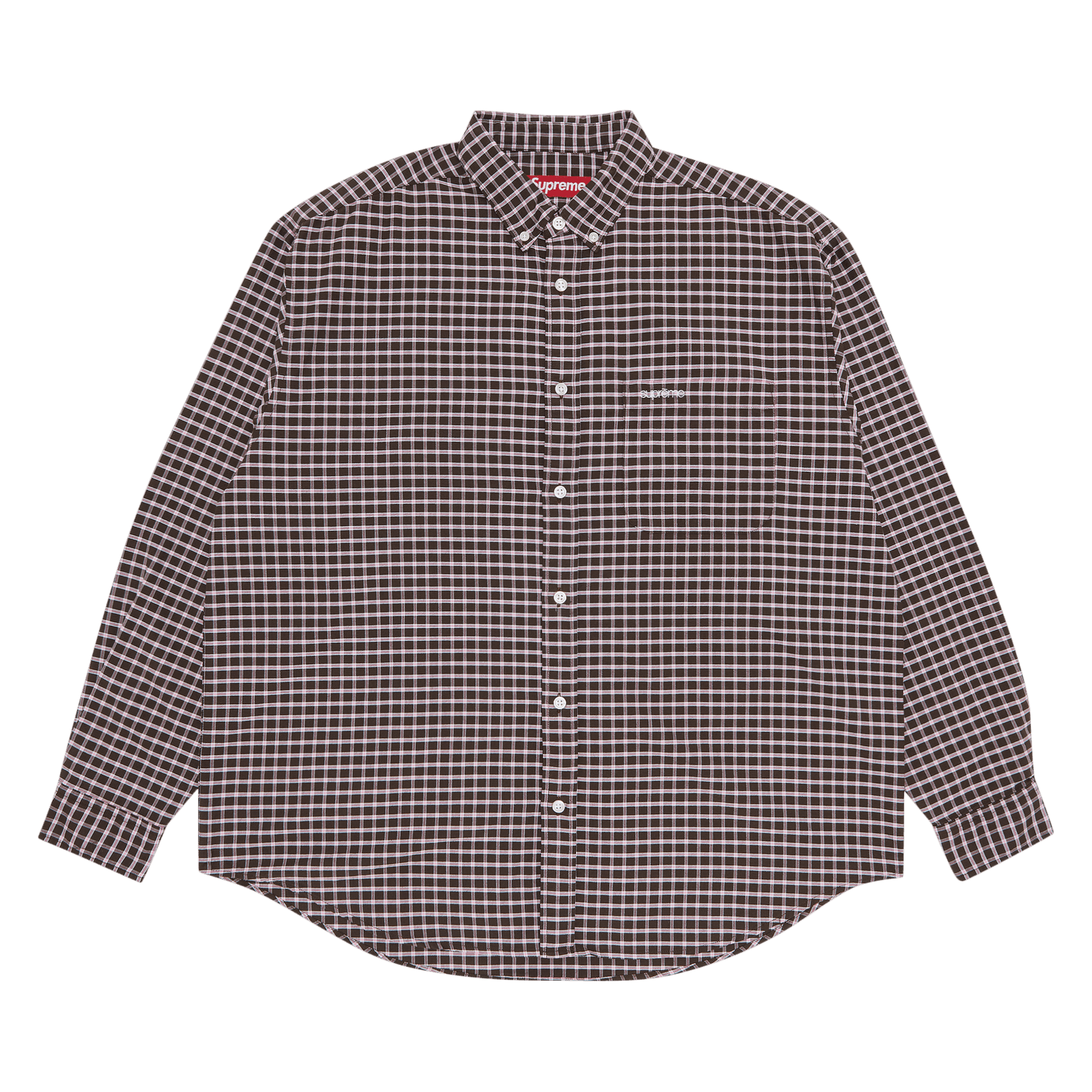 Supreme Loose Fit Oxford Shirt 'Brown Plaid'