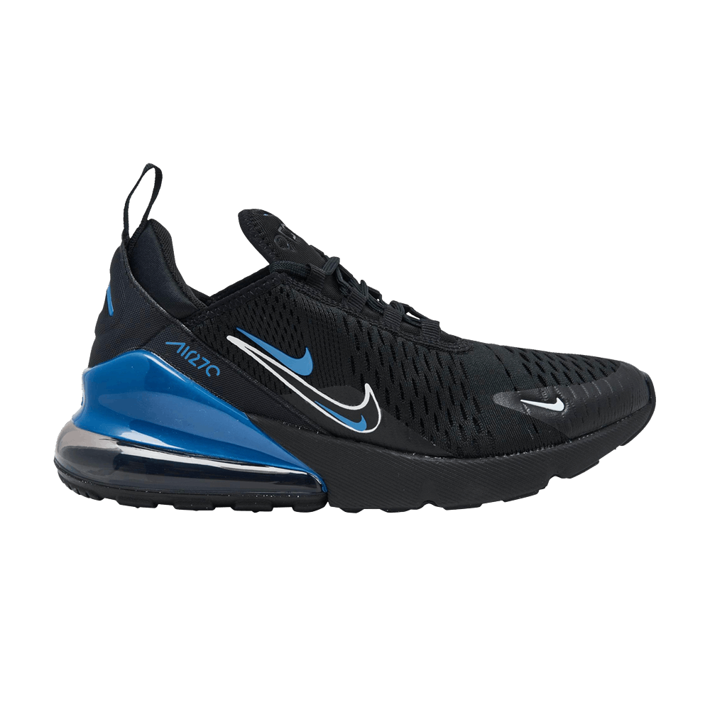 Nike Air Max 270 GS 'Multi-Swoosh - Black Dark Marina Blue'