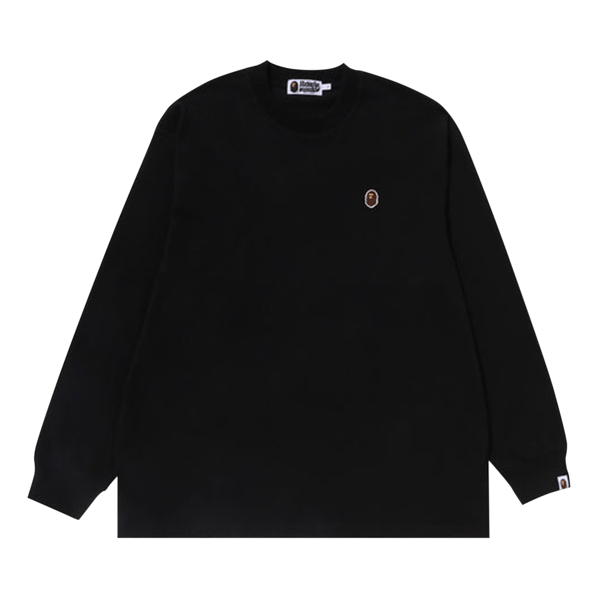 BAPE Ape Head One Point Long-Sleeve Tee 'Black'