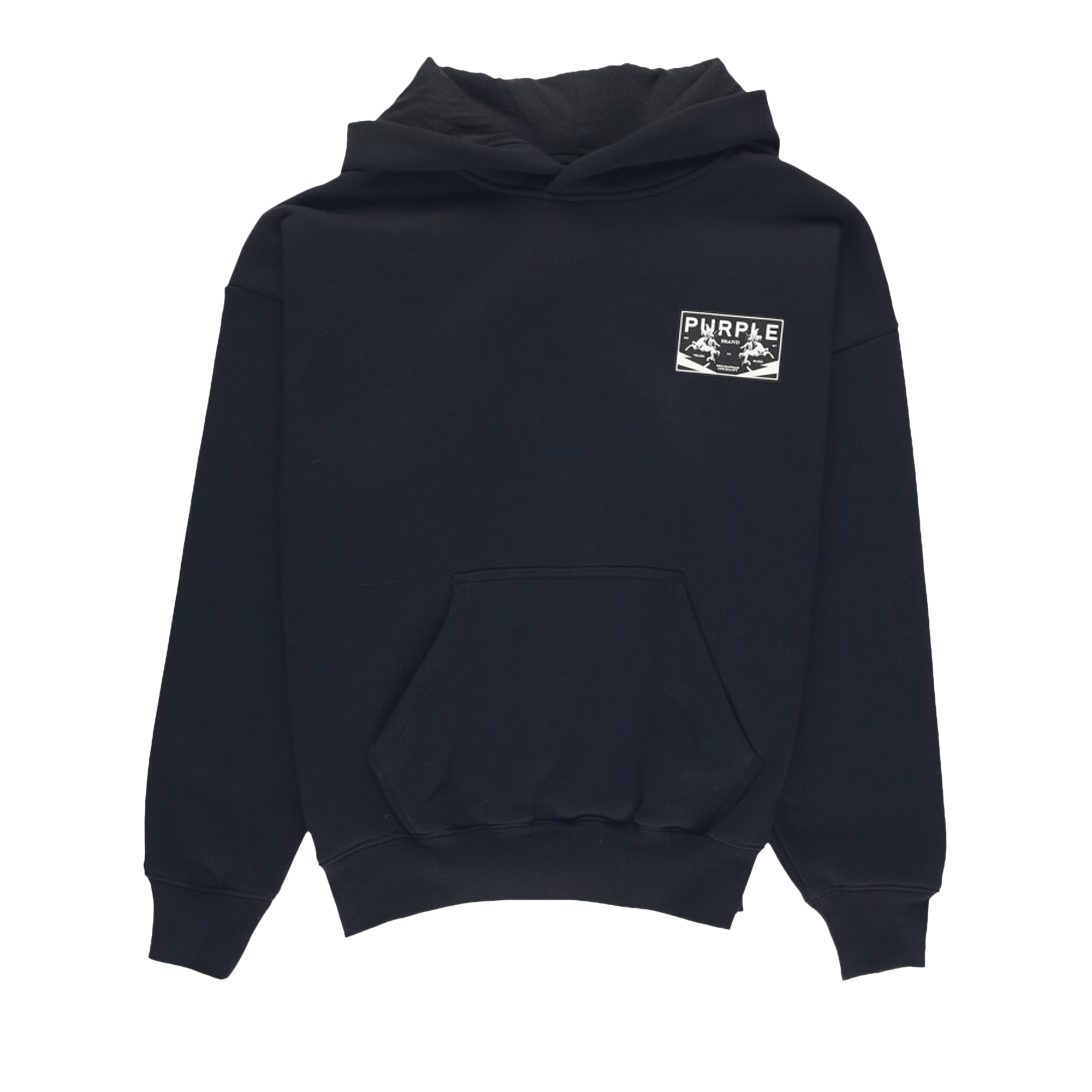 PURPLE BRAND Heavyweight Fleece Hoodie 'Black'
