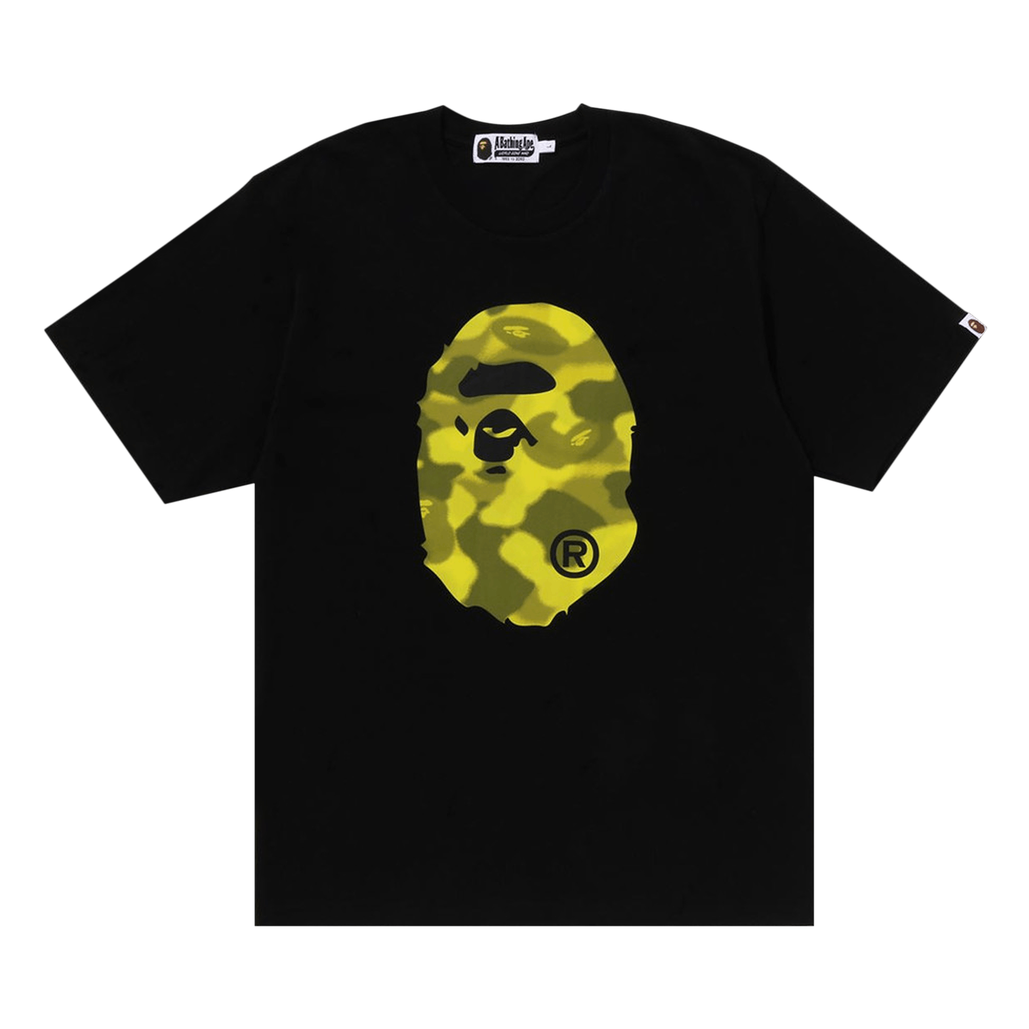 BAPE Radiation Camo Big Ape Head Tee 'Black'