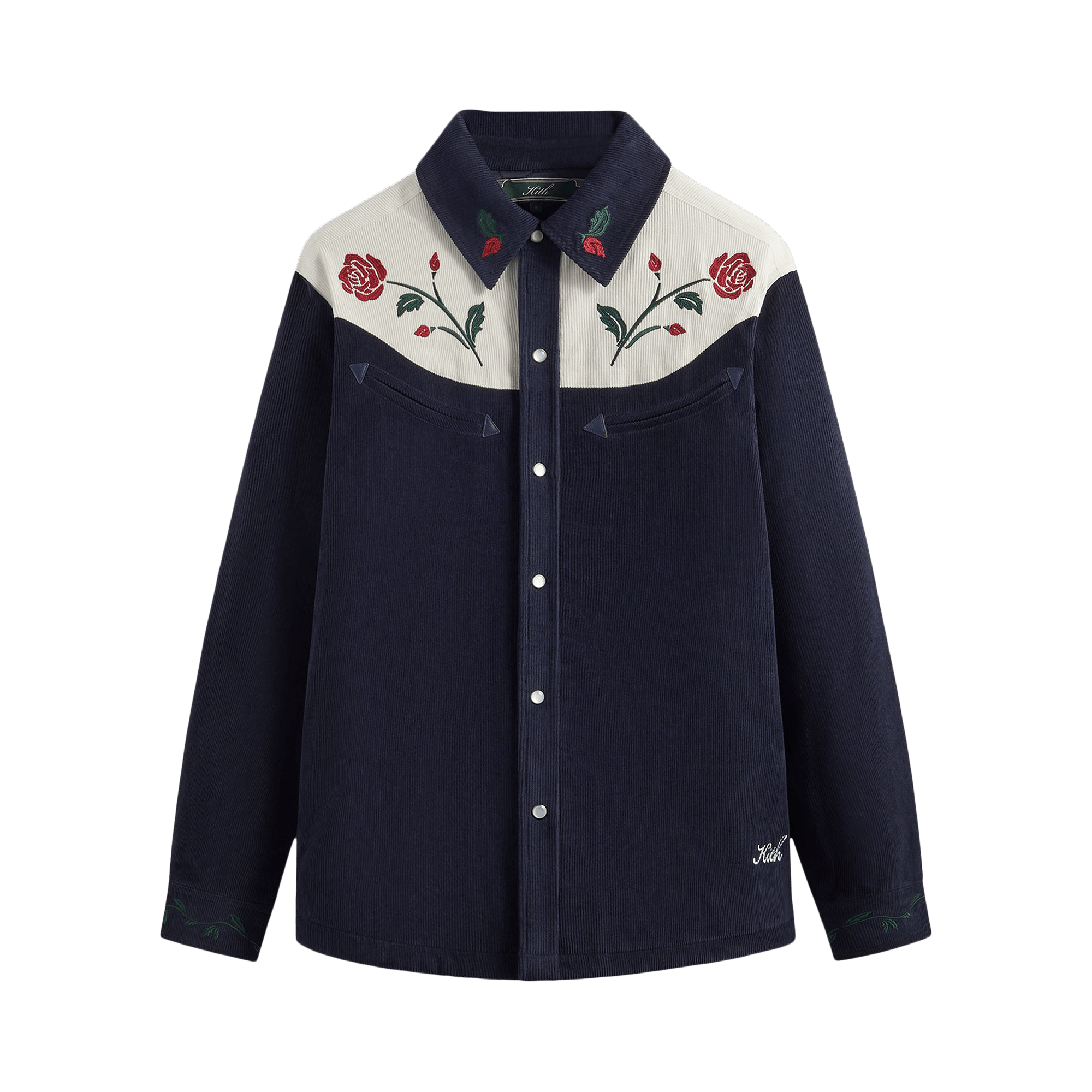 Kith Puffed Corduroy Doscher Shirt 'Nocturnal'