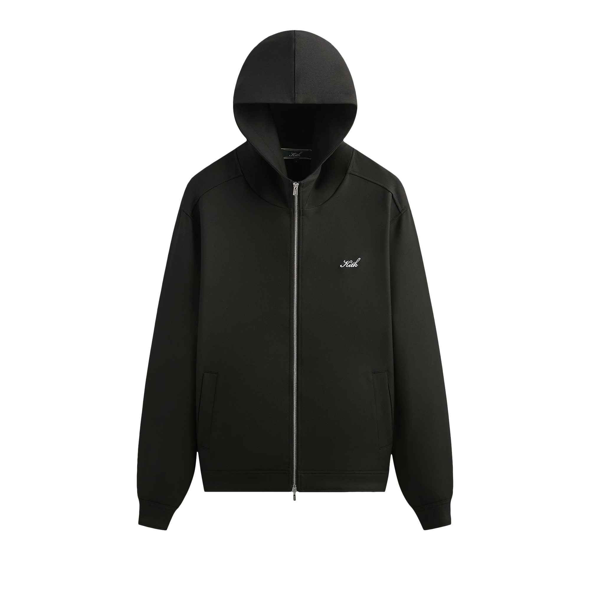 Kith Double Weave Selfridge Zip Up Hoodie 'Black'