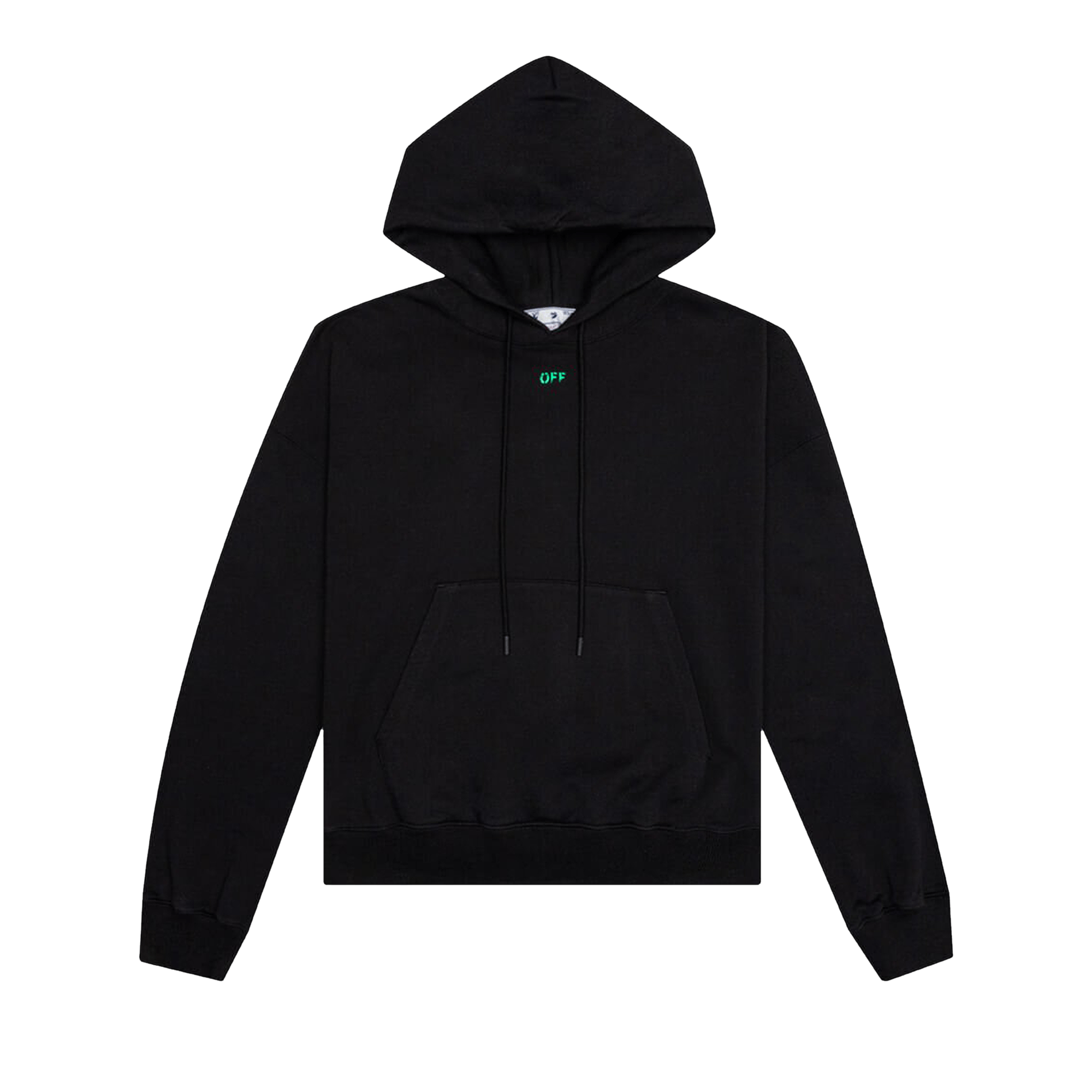 Off-White Alien Mush Boxy Hoodie 'Black/Green'