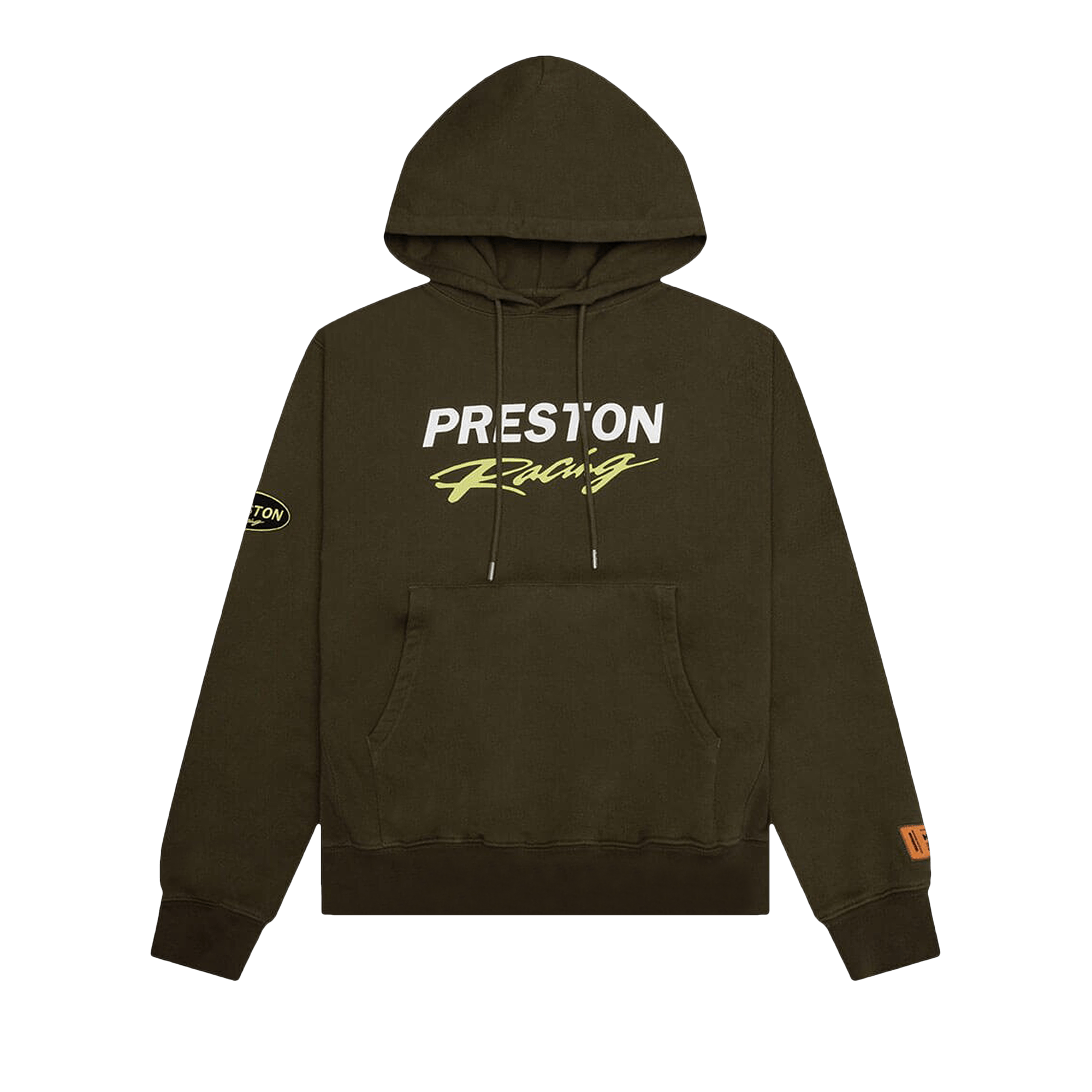 Heron Preston Racing Hoodie 'Dark Olive'