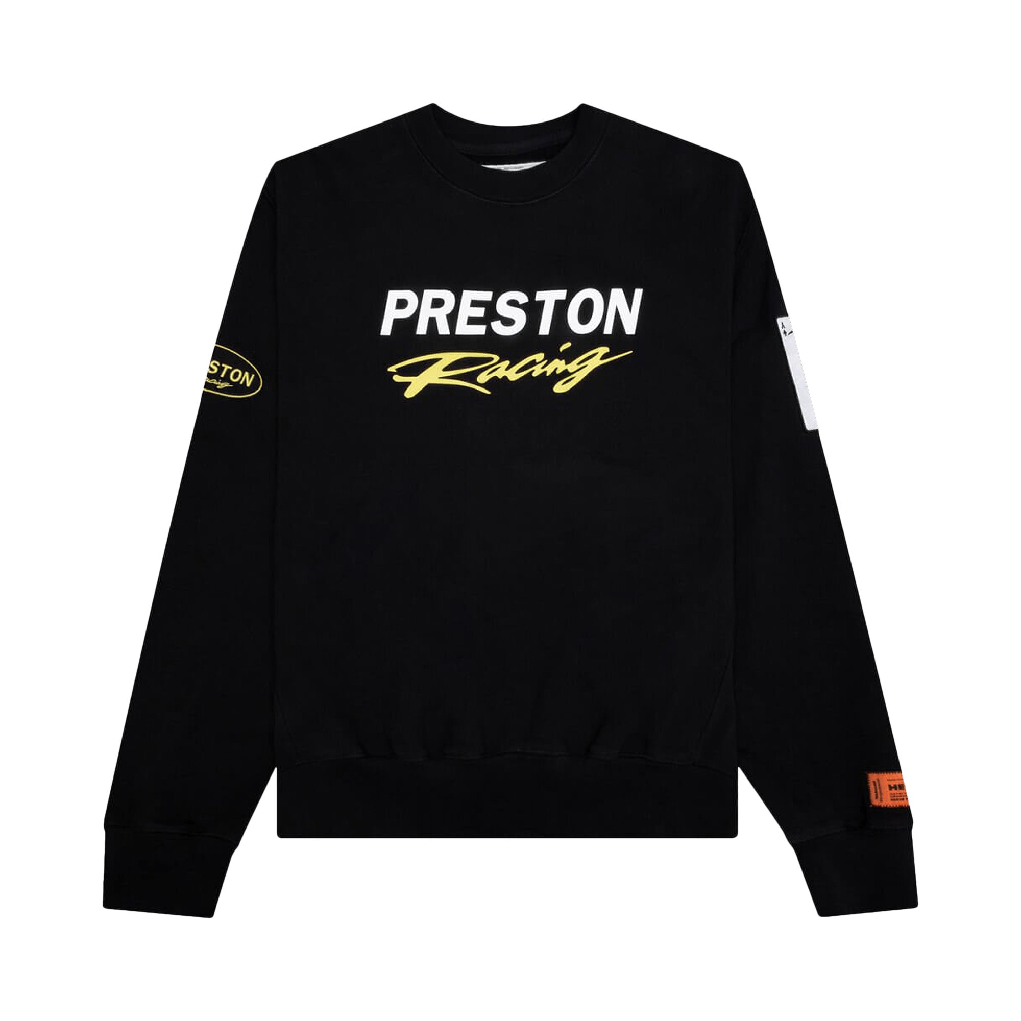 Heron Preston Preston Racing Crewneck 'Black/White'