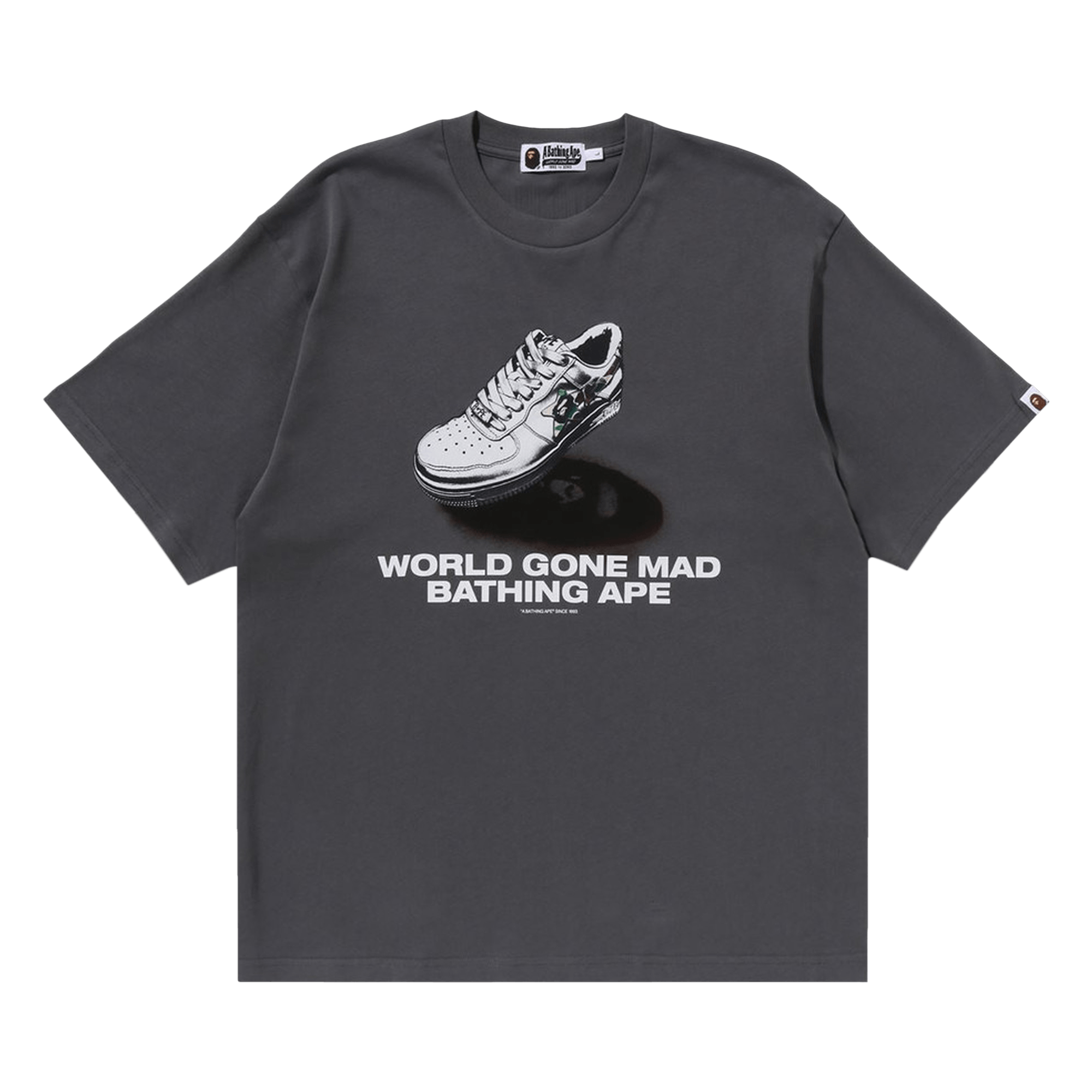 BAPE Shoes Graphic Tee 'Grey'