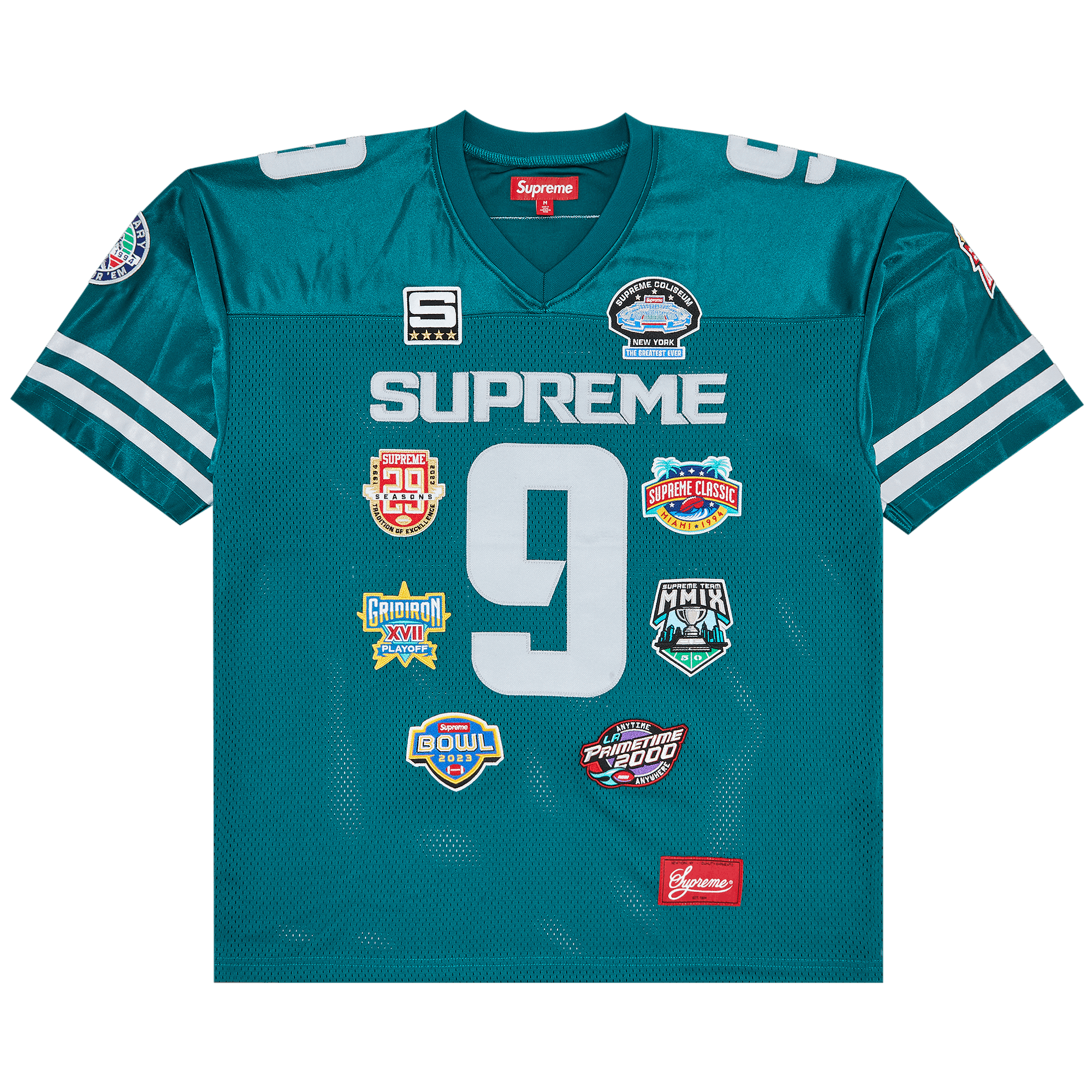 Supreme Championships Embroidered Football Jersey 'Dark Teal'