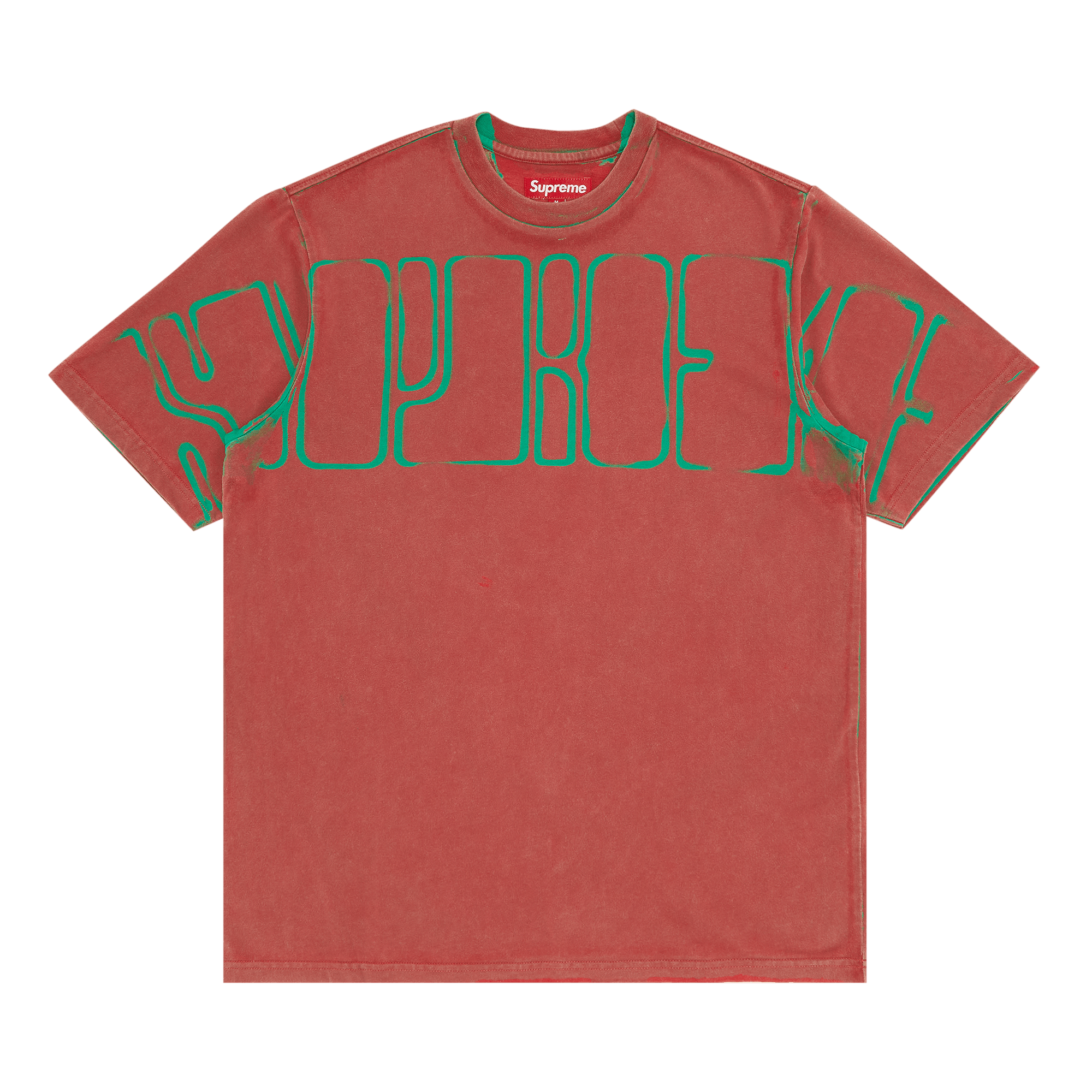 Supreme Overprint Knockout Short-Sleeve Top 'Bright Red'