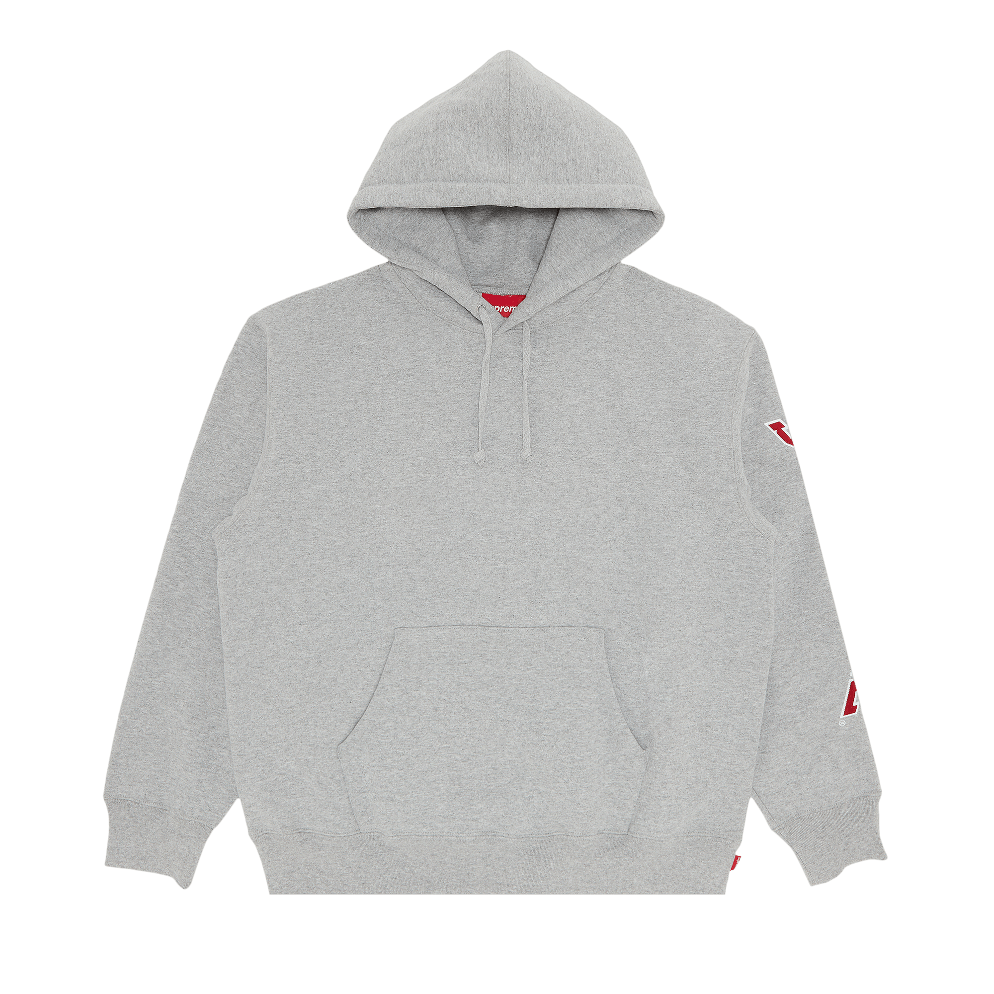 Supreme Sleeve Arc Hooded Sweatshirt 'Heather Grey'